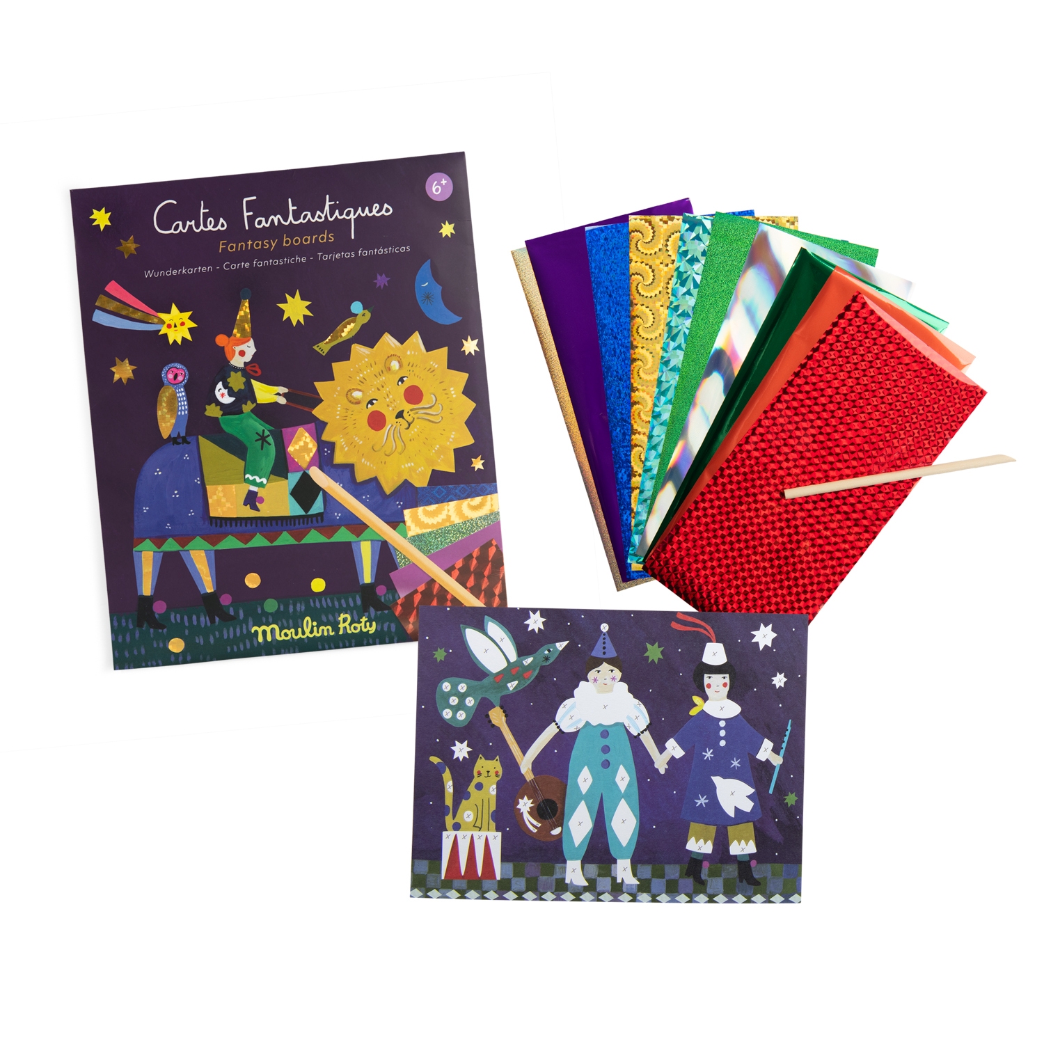 Cartes fantastiques Les cometes filantes Moulin Roty