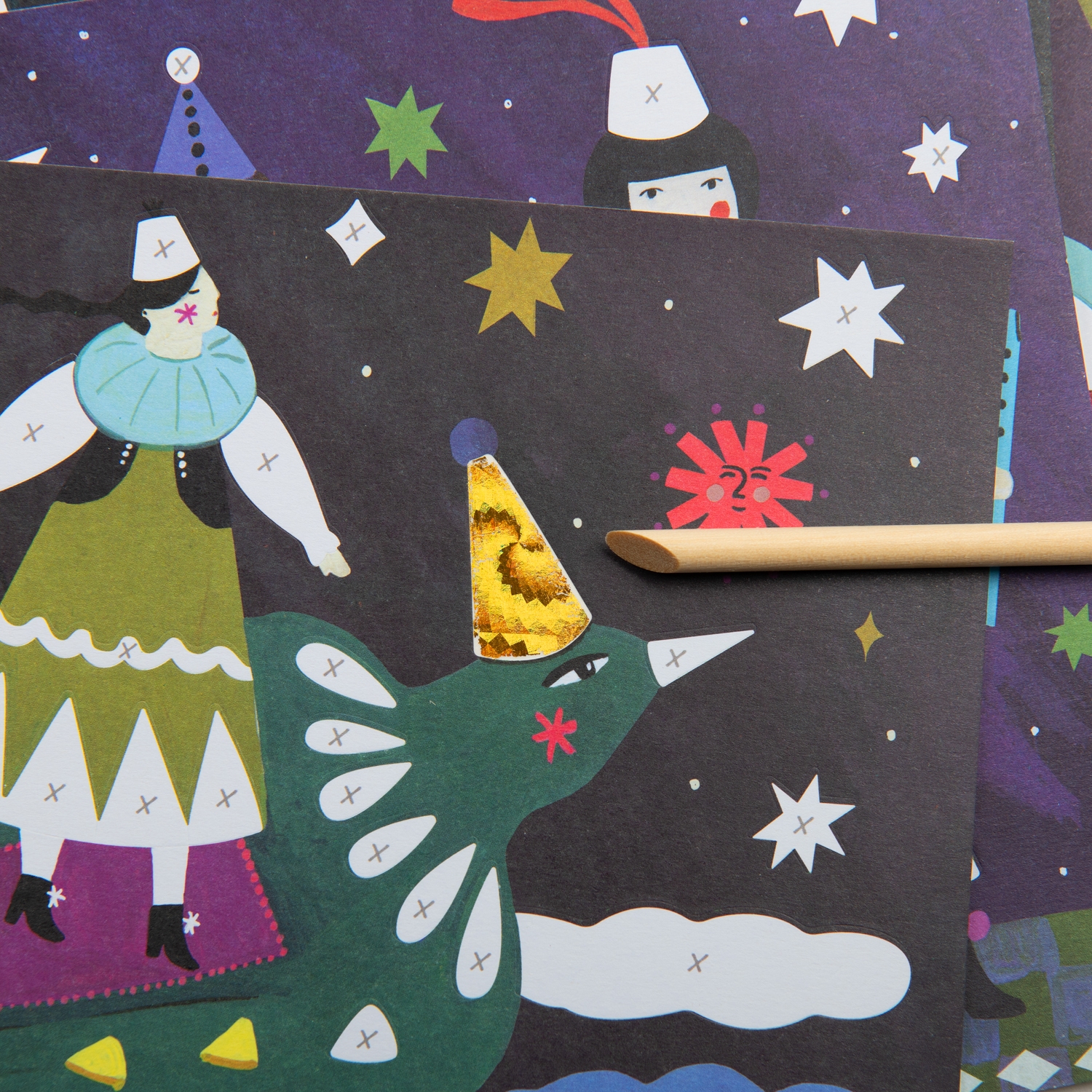 Cartes fantastiques Les cometes filantes Moulin Roty