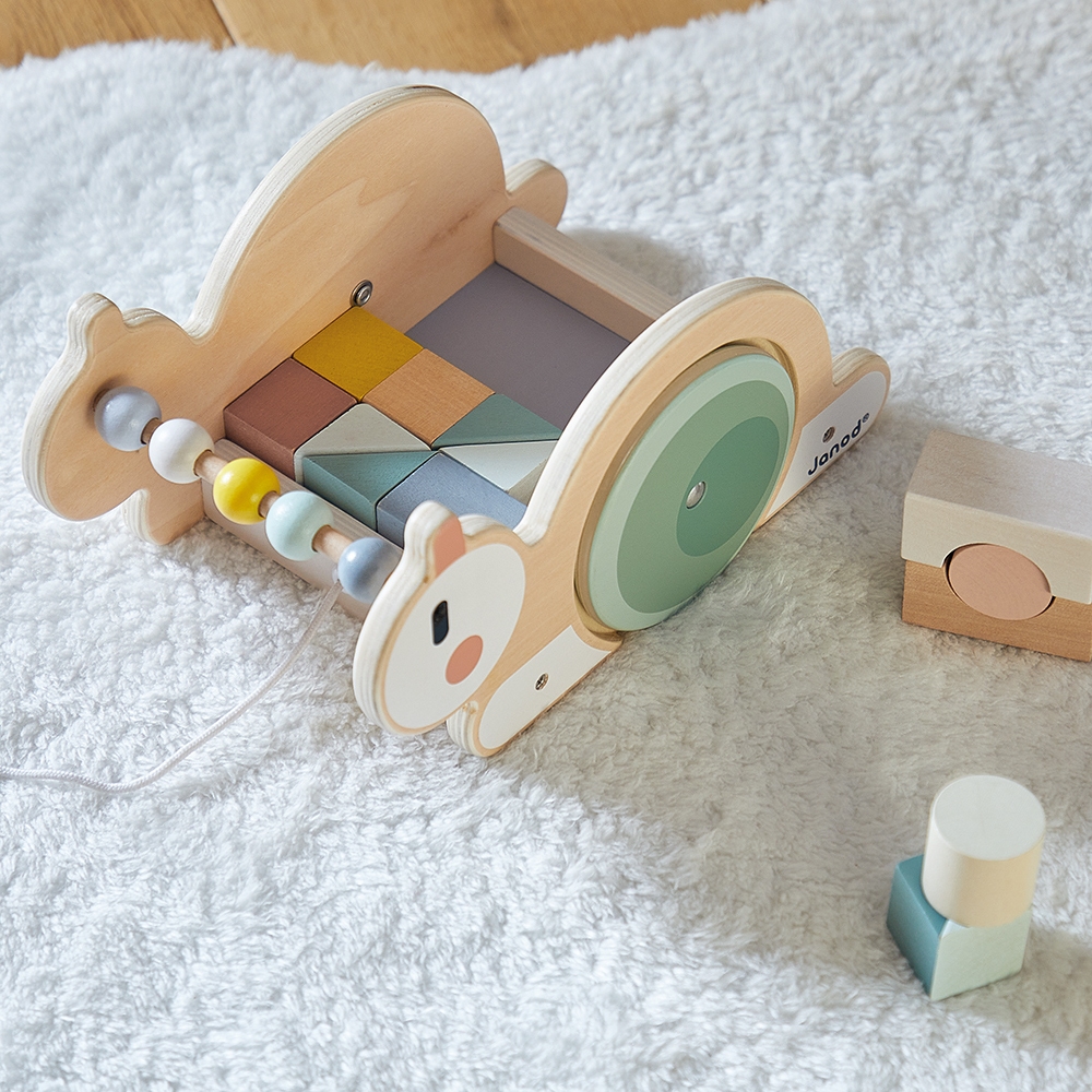 Chariot cube Escargot Sweet Cocoon Janod