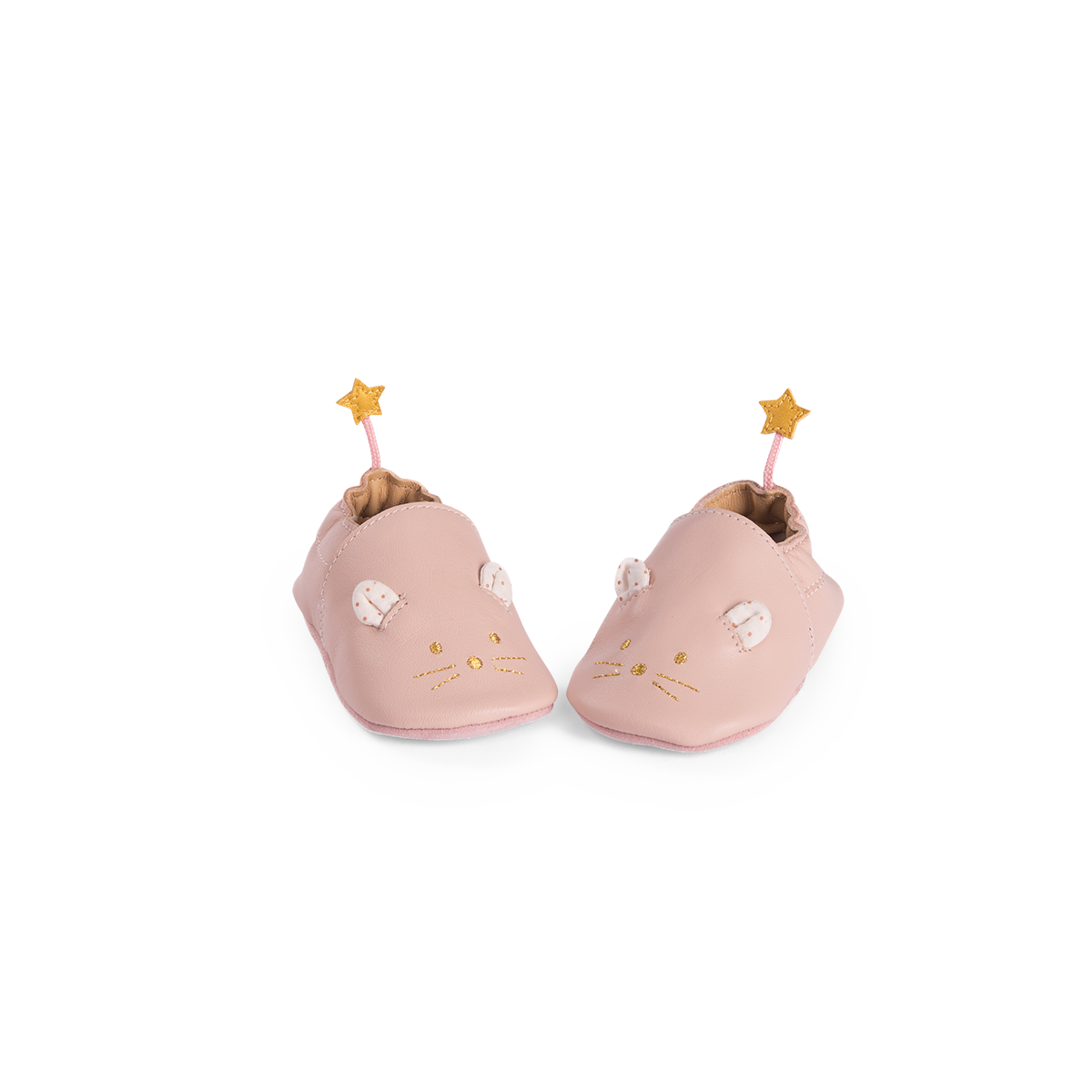 Chaussons cuir souris rose La petite ecole de danse 1824 m