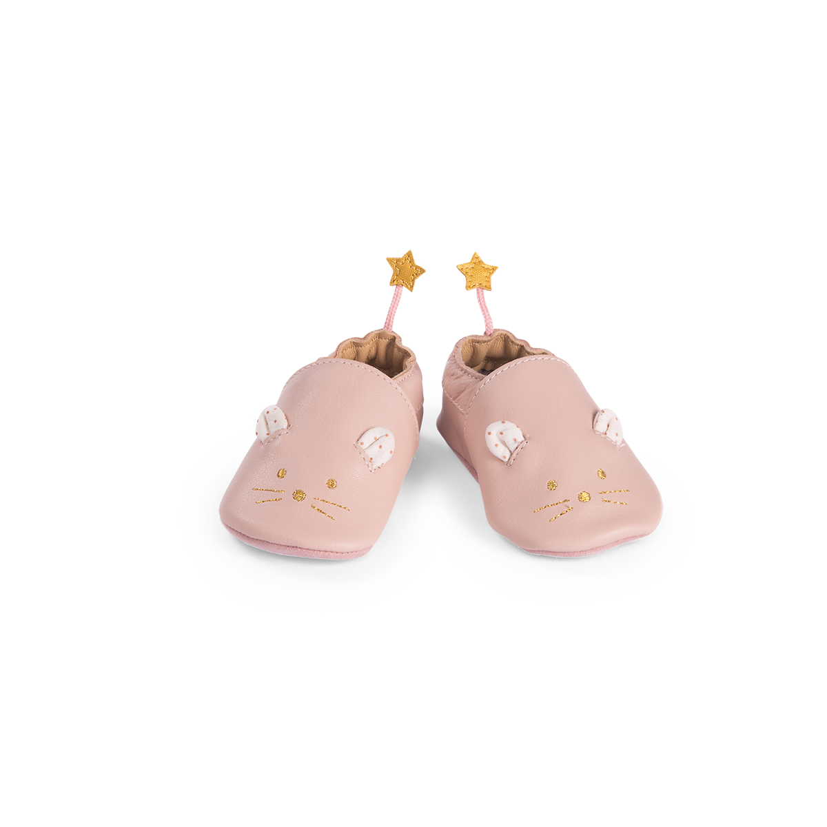 Chaussons cuir souris rose La petite ecole de danse 1824 m