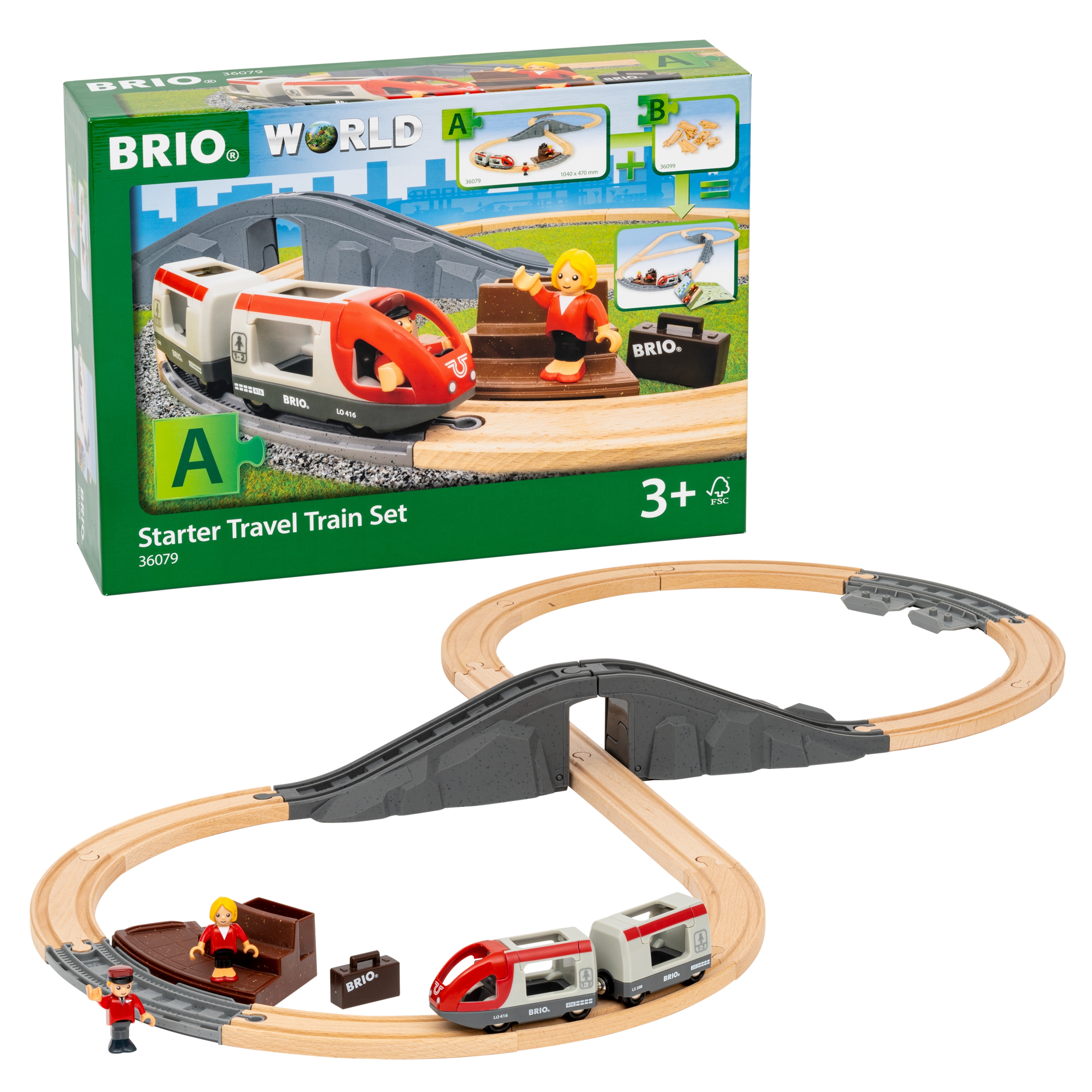 Coffret de démarrage circuit de train Pack A Brio - vue 3