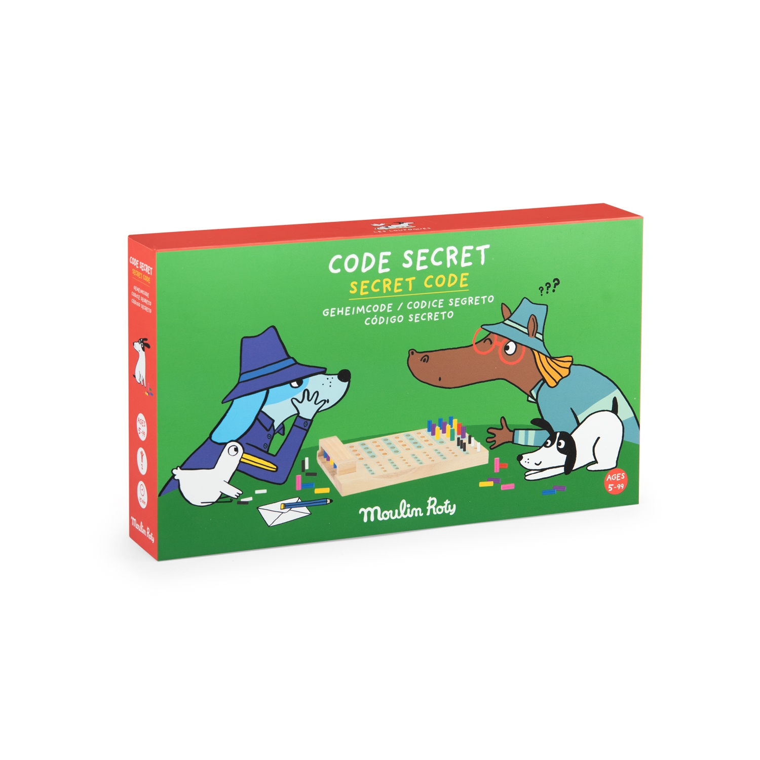 Code secret en bois Les Loufoques Moulin Roty