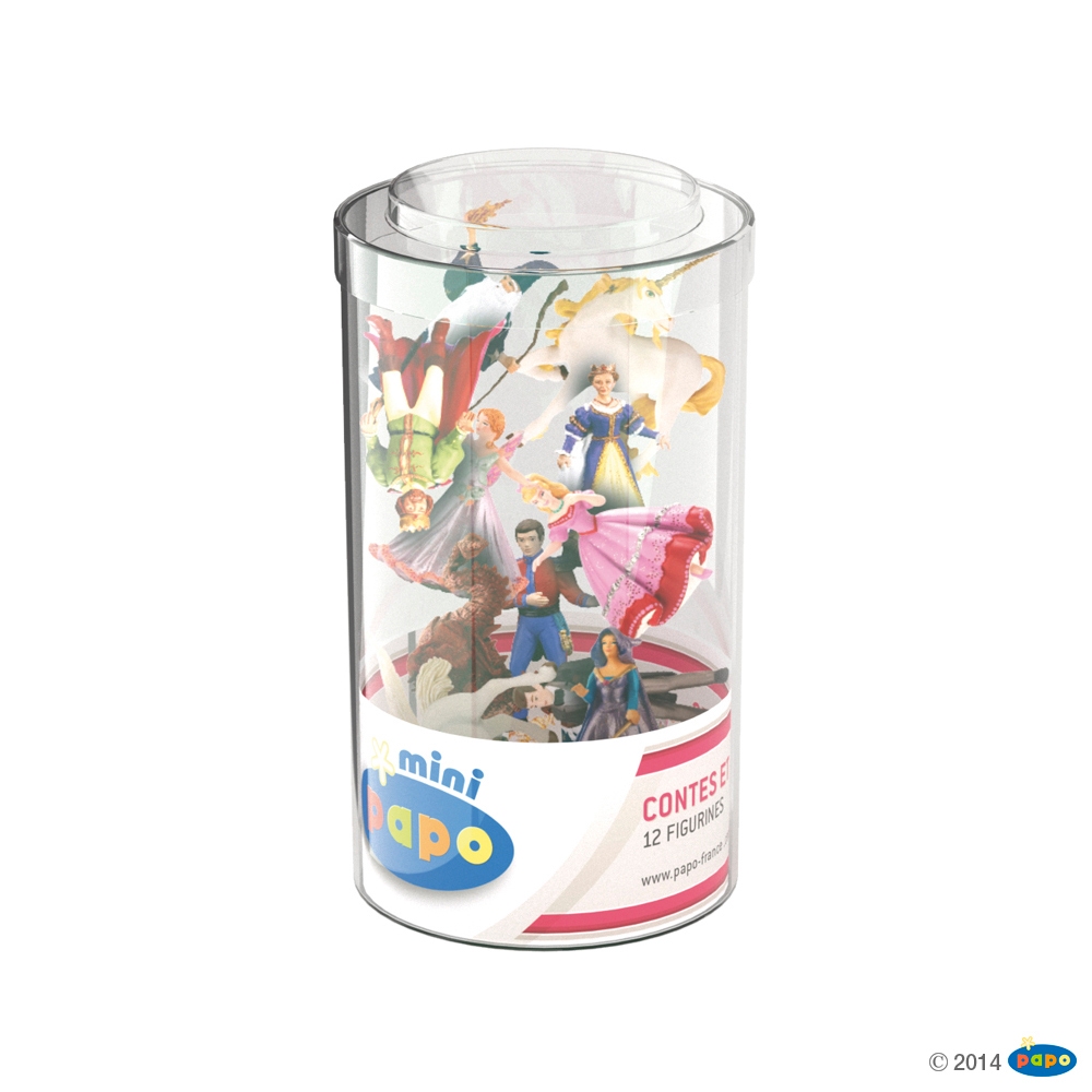 Coffret 12 figurines Le monde enchante Mini plus Papo