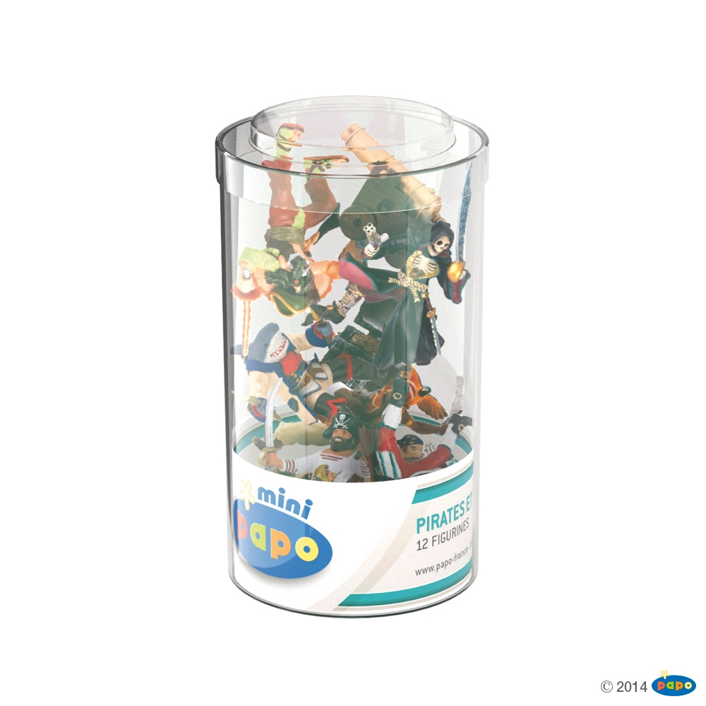 Coffret 12 figurines Pirates  corsaires Mini plus Papo