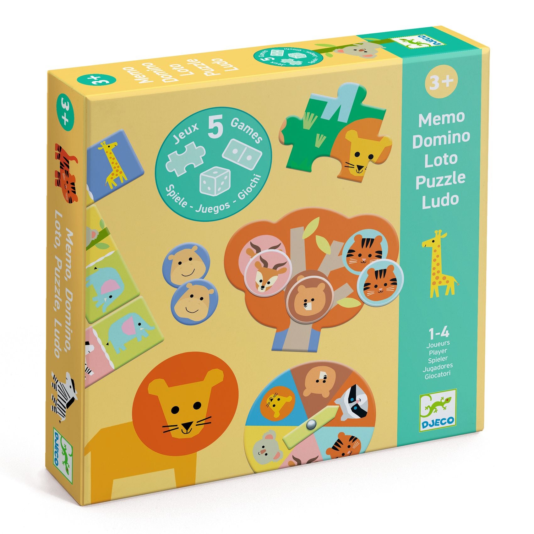 Coffret 5 jeux Animaux sauvages Djeco