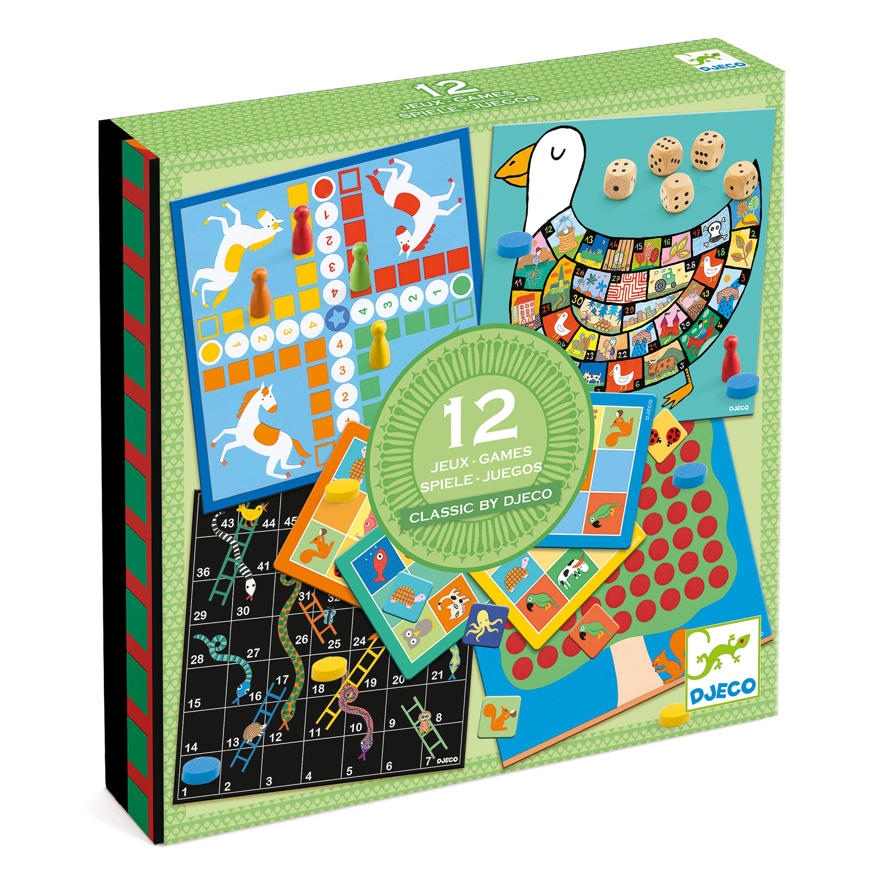 Coffret de jeux classic box 12 jeux Djeco