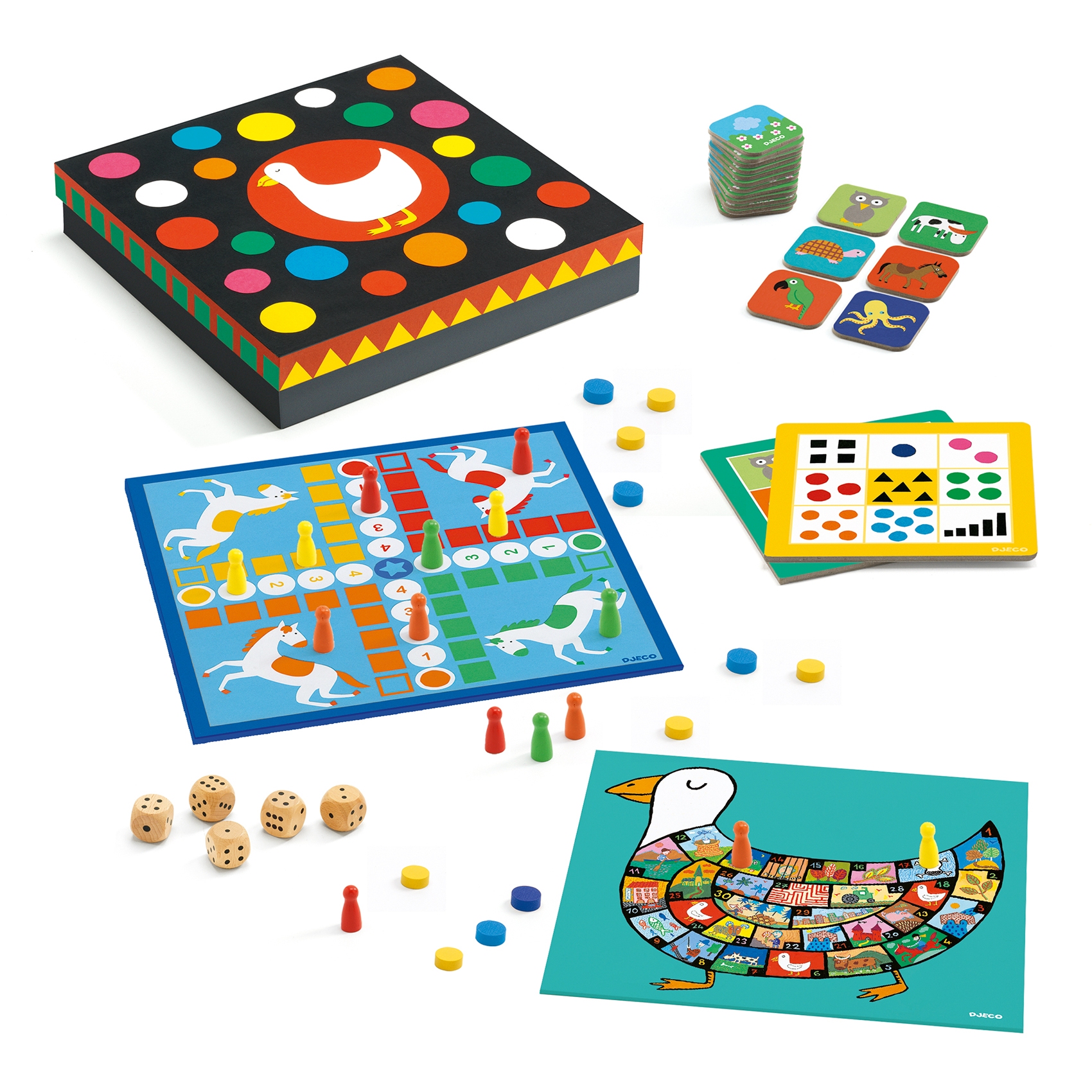 Coffret de jeux classic box 12 jeux Djeco