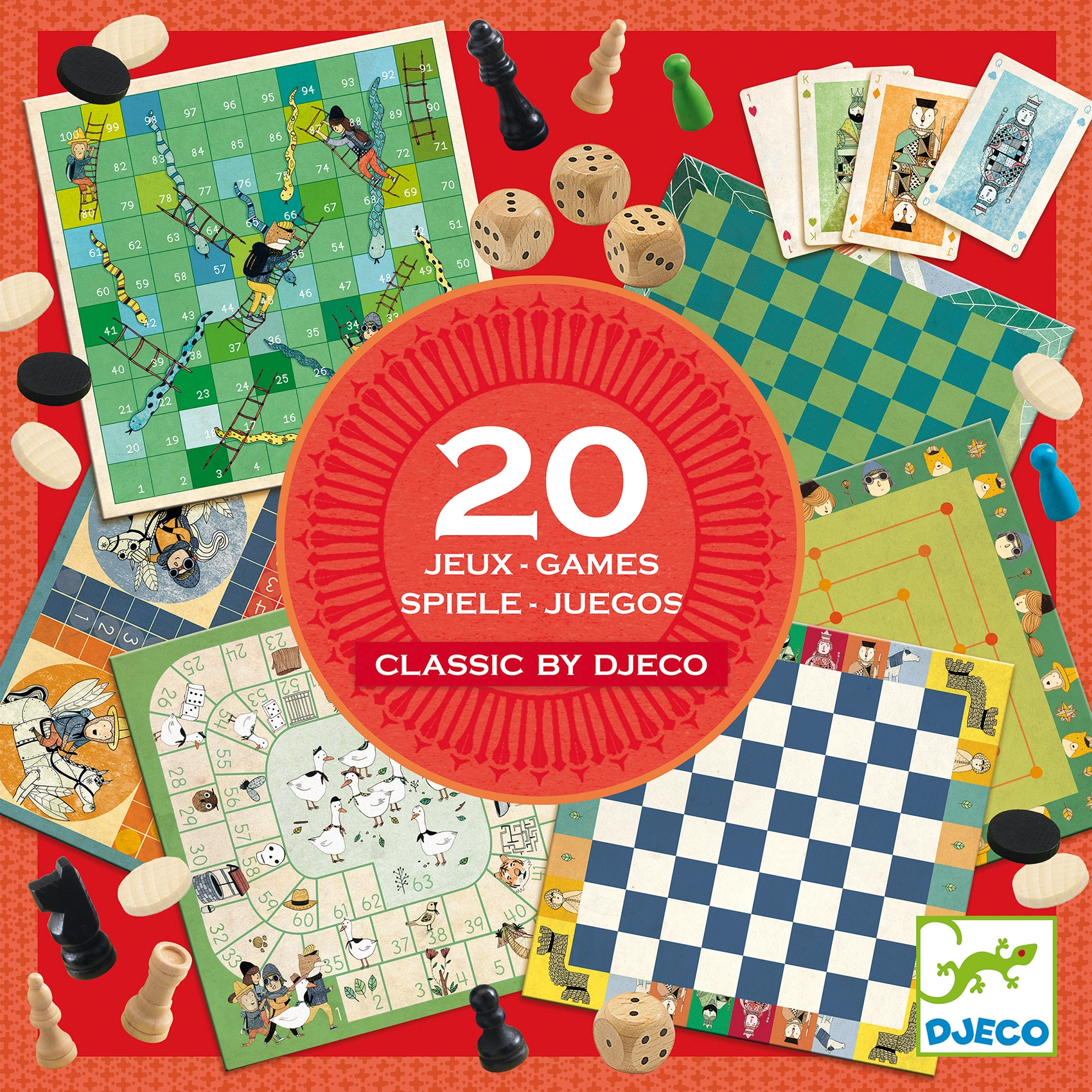 Coffret de jeux classic box 20 jeux Djeco