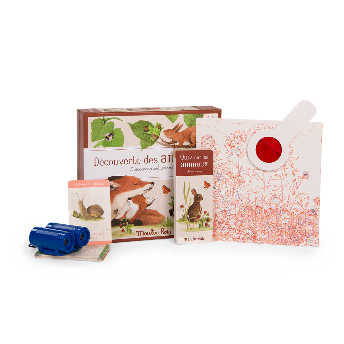 Coffret decouverte animaux du jardin Le jardin du moulin