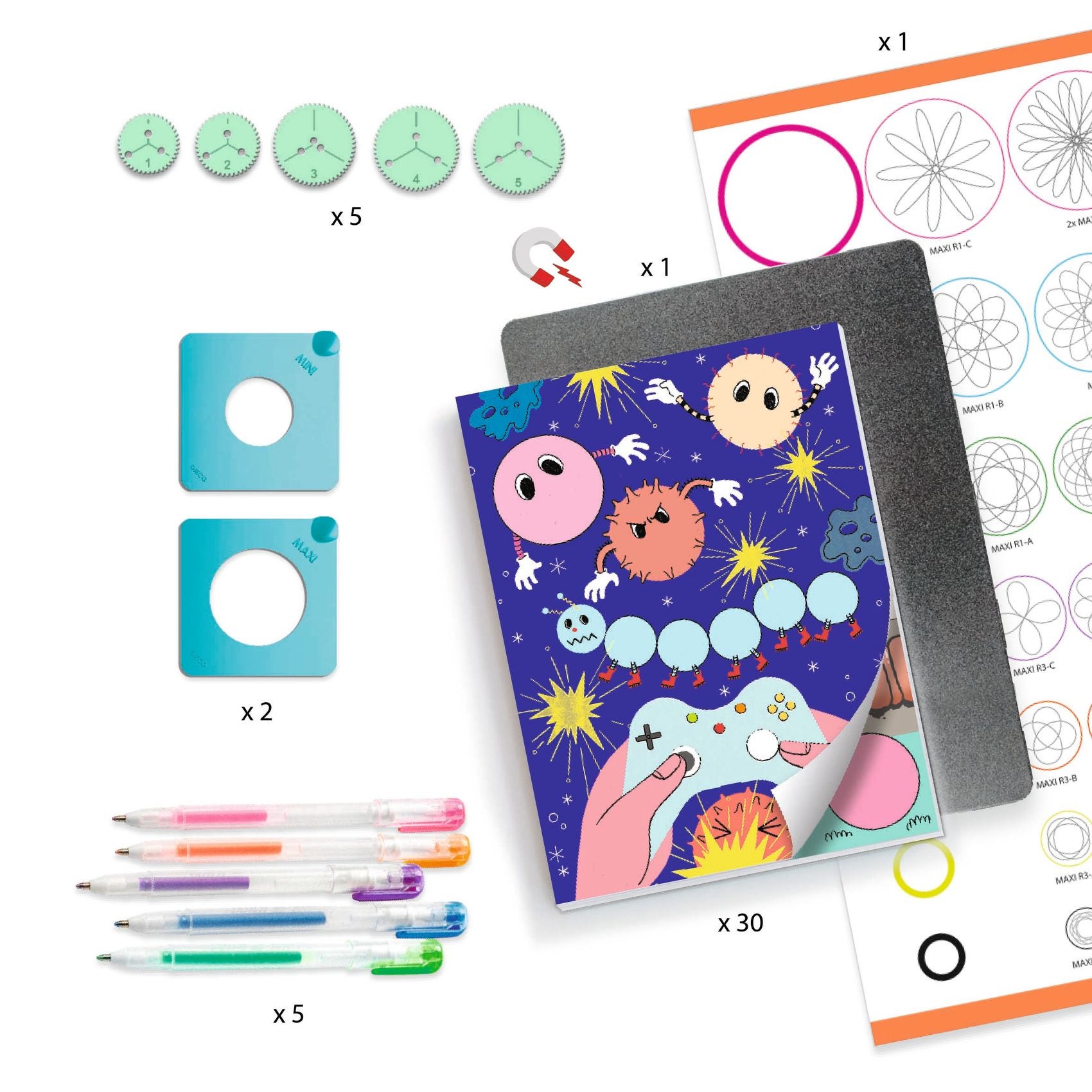 Coffret dessin et coloriage Spirales Djeco
