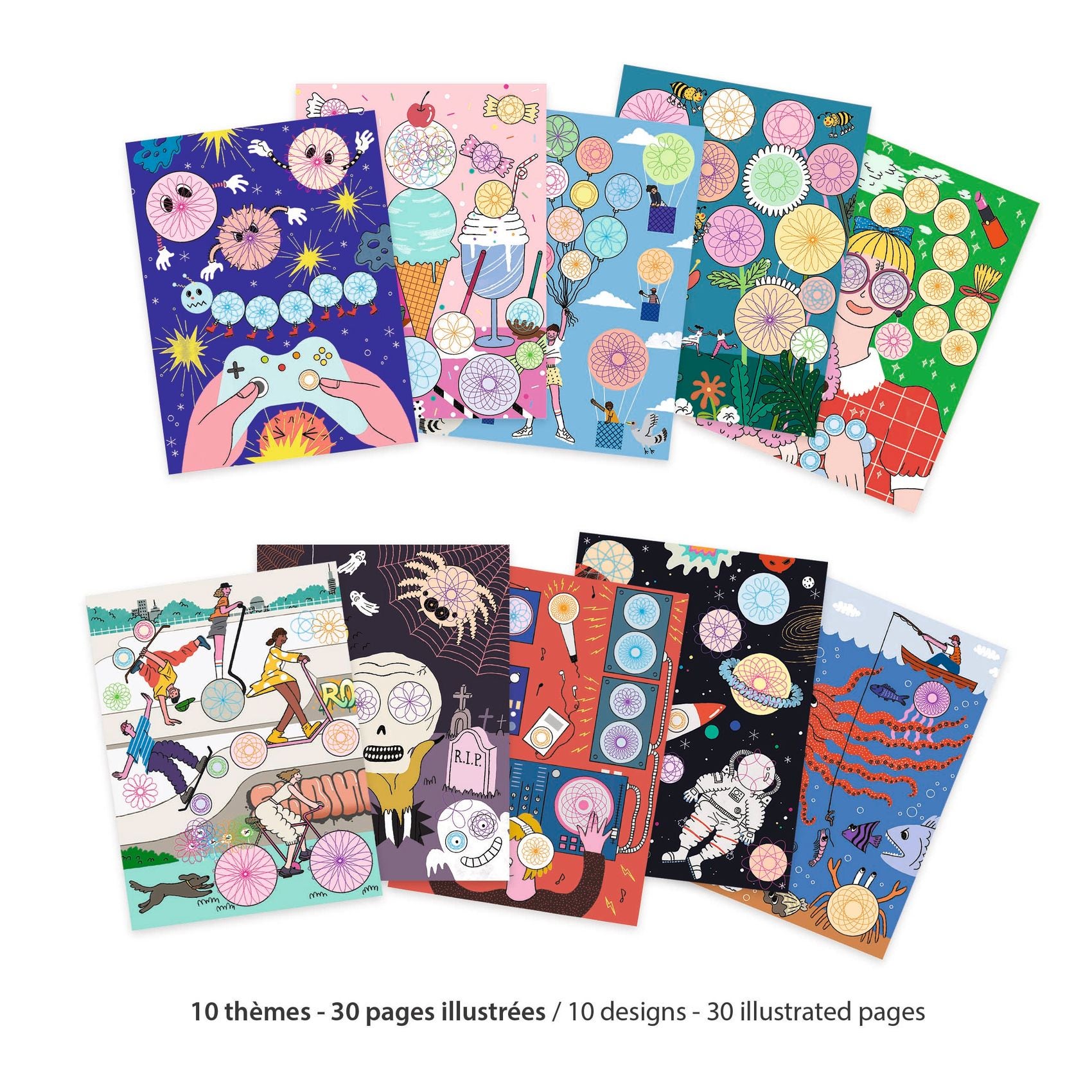 Coffret dessin et coloriage Spirales Djeco