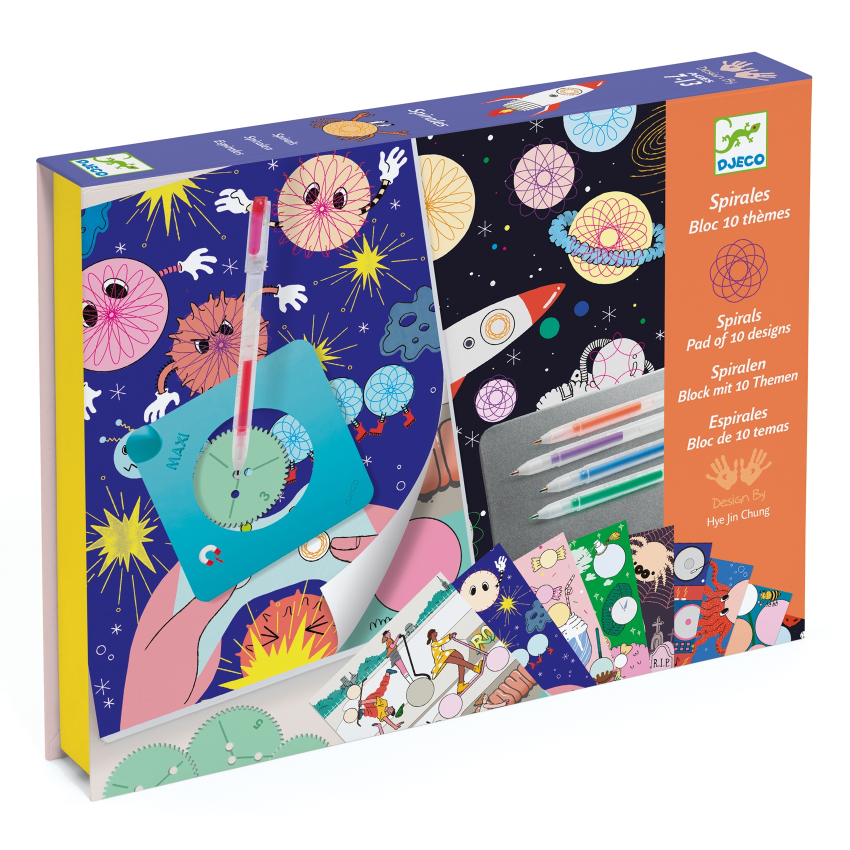 Coffret dessin et coloriage Spirales Djeco