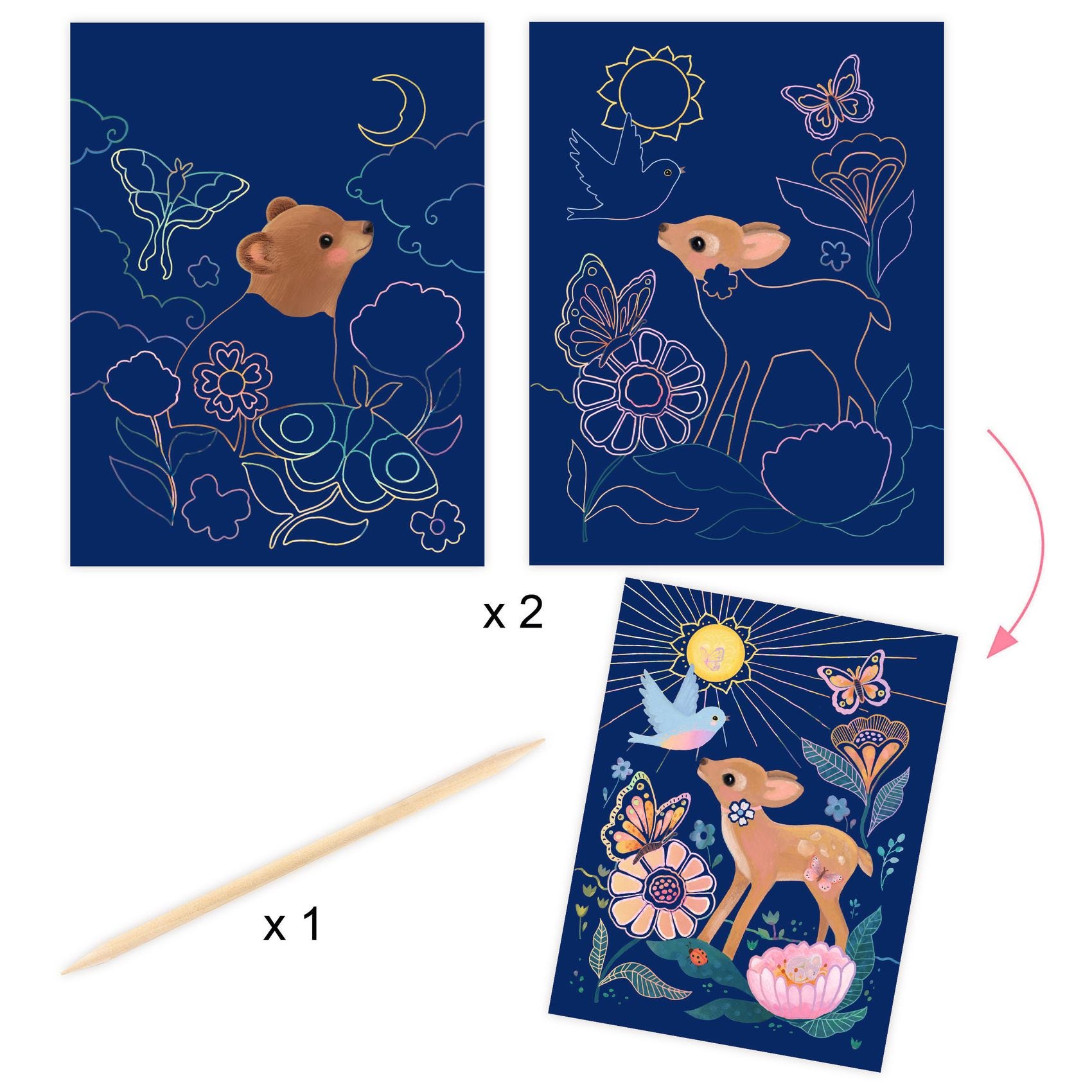 Coffret multiactivites creatives Fluffy box Djeco