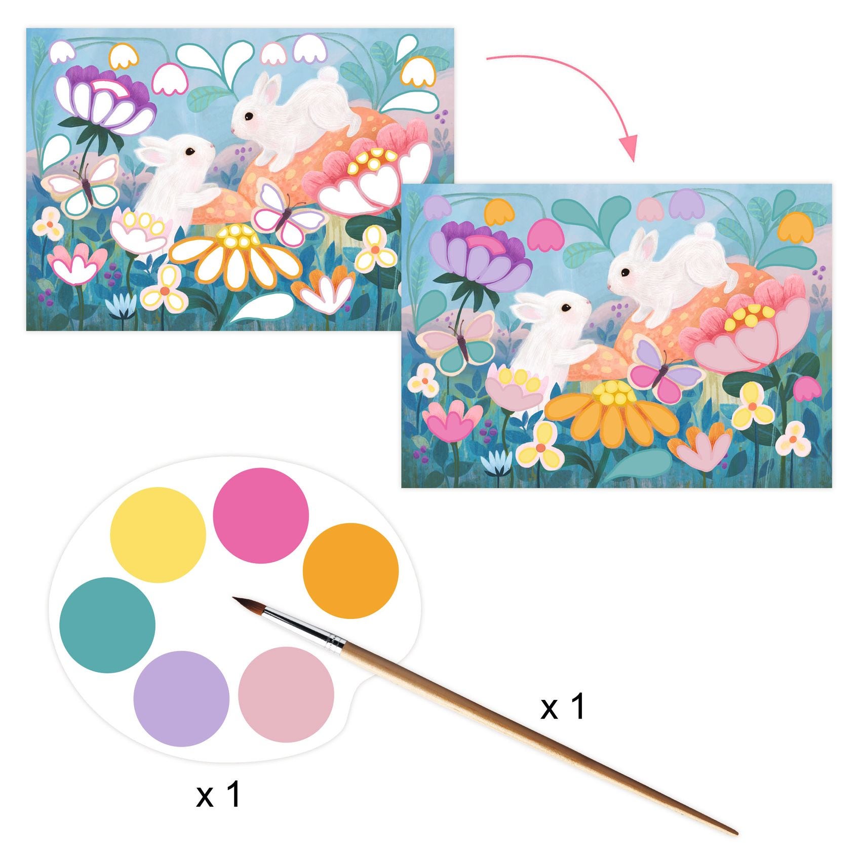 Coffret multiactivites creatives Fluffy box Djeco