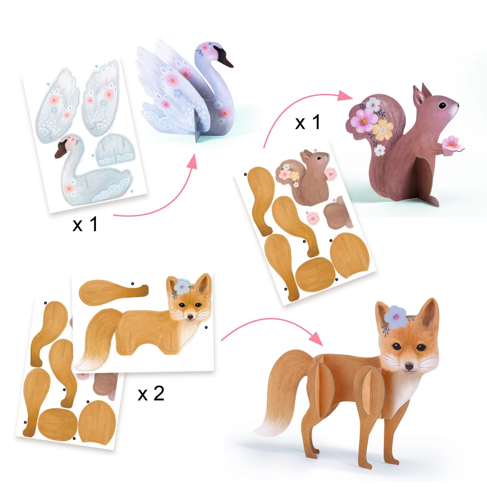 Coffret multiactivites creatives Fluffy box Djeco