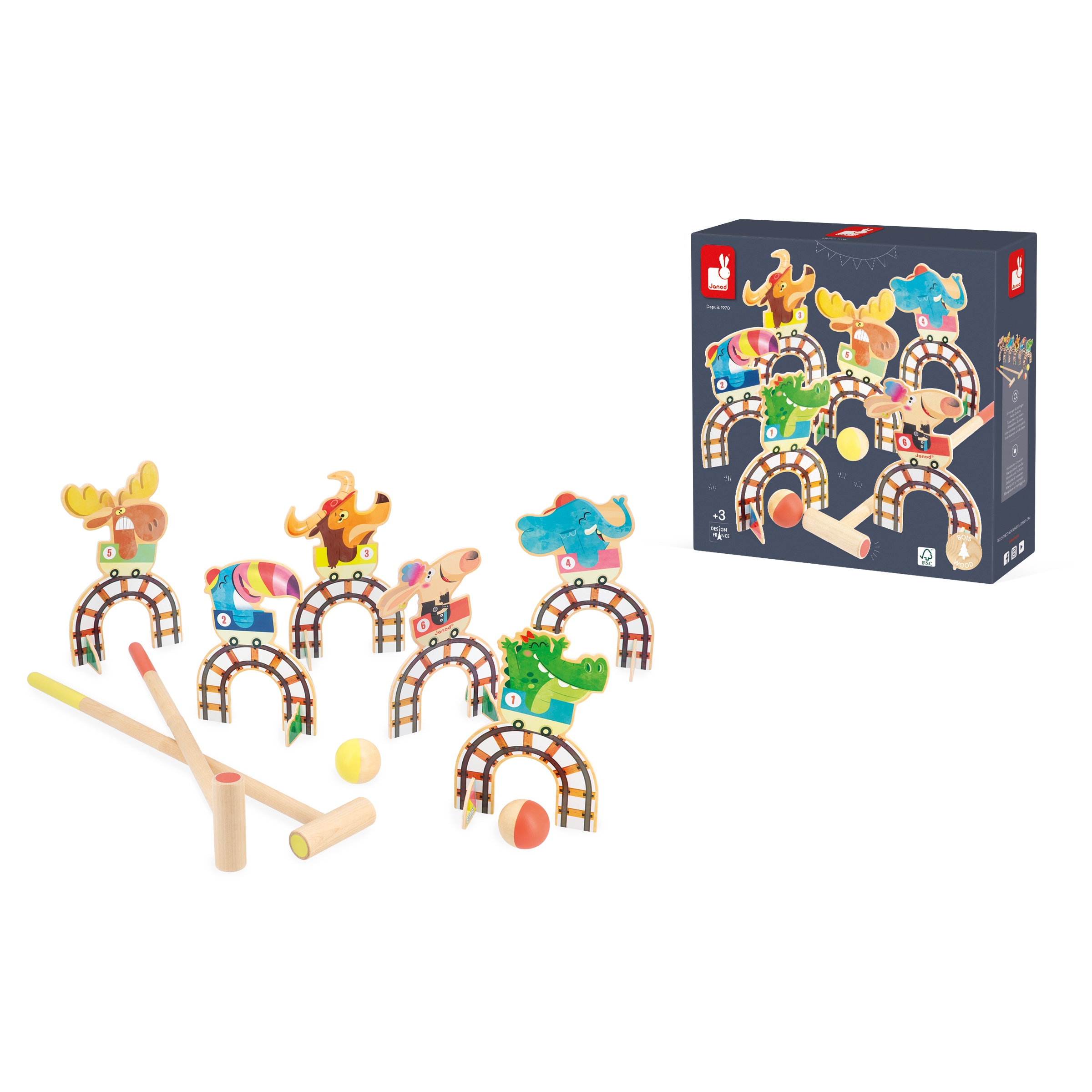 Croquet grand Huit Applepop Janod