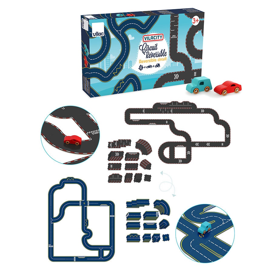 Curcuit reversible 42 pieces Vilac