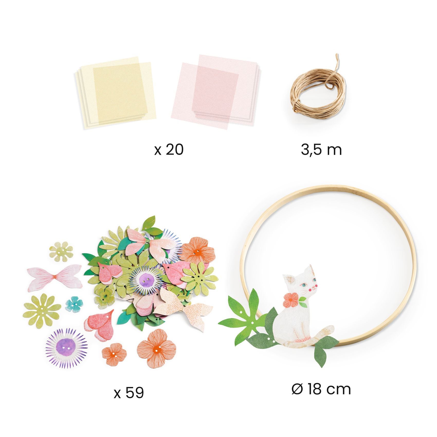 DIY Couronne de fleurs Dalia Djeco