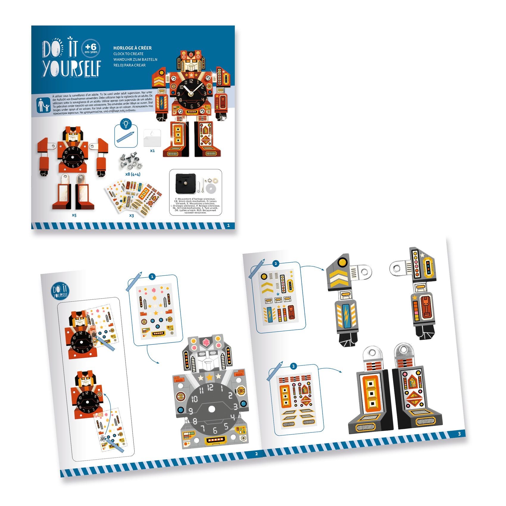 DIY Horloge Robotime Djeco