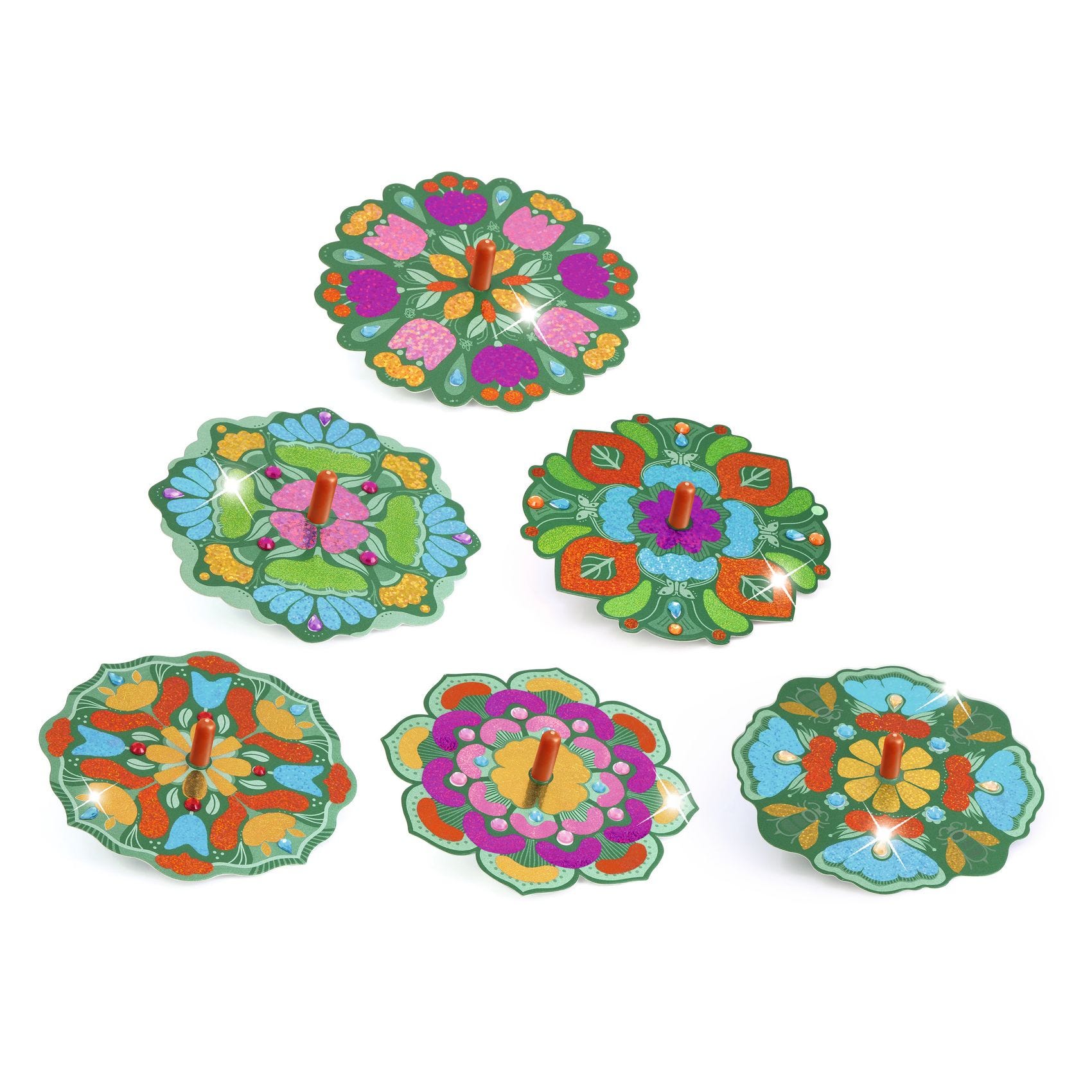 DIY Toupies Flower power Djeco