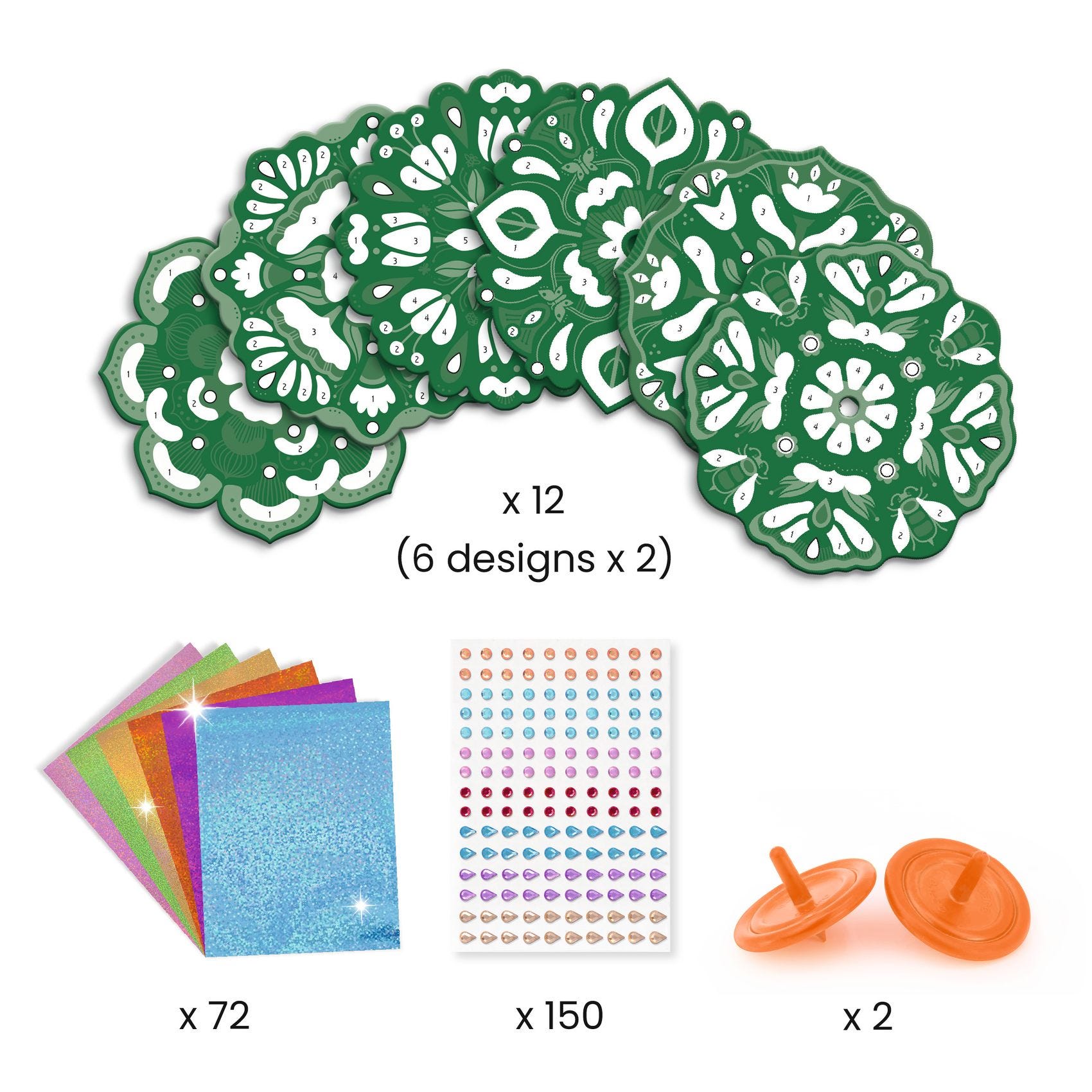 DIY Toupies Flower power Djeco