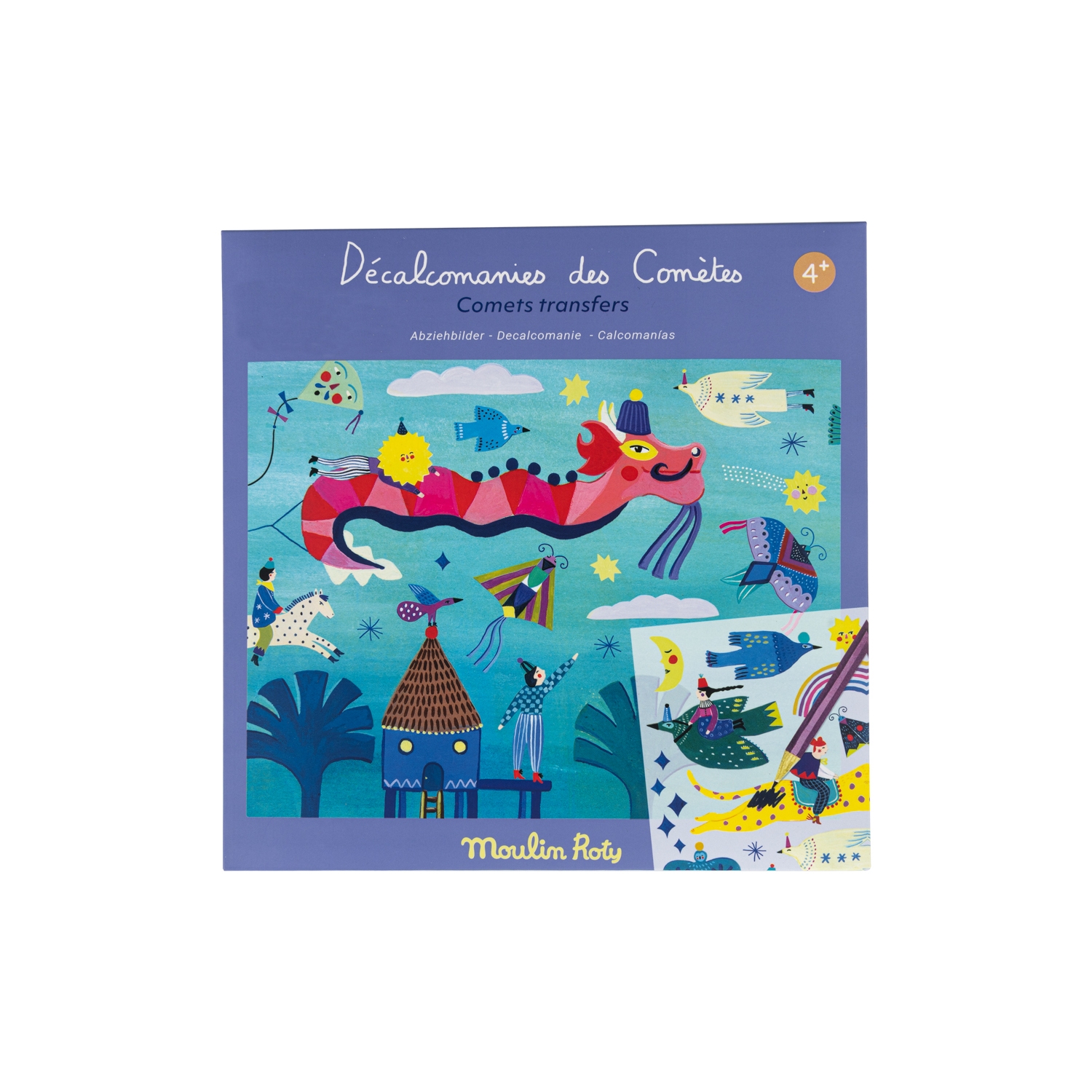 Decalcomanies Les cometes filantes Moulin Roty