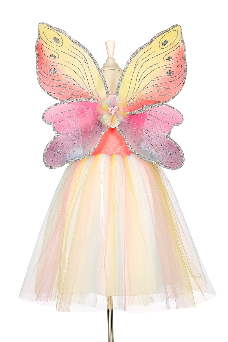 Deguisement robe rose avec ailes papillon Valerie 34 ans Souza 