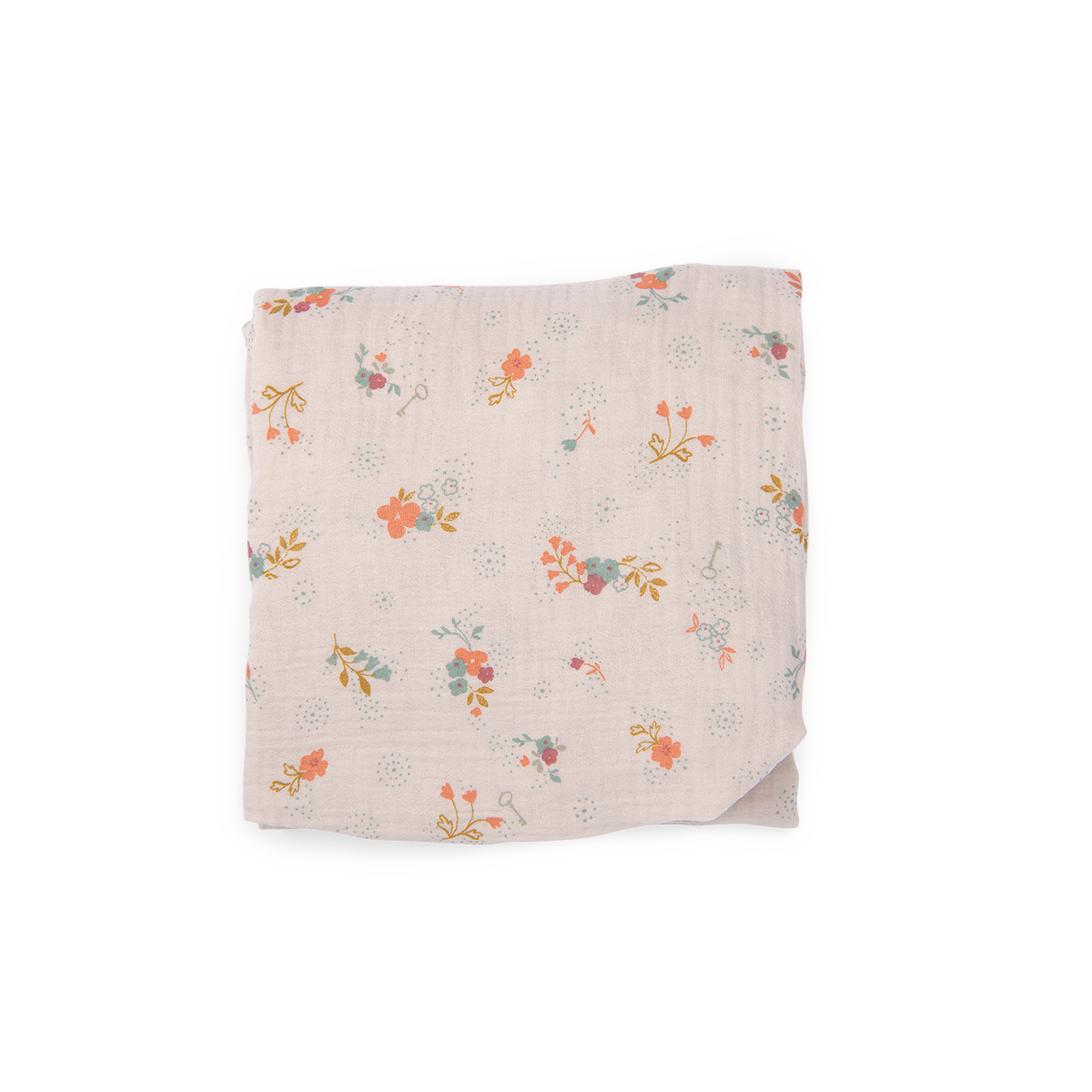 Drap housse fleurs lit bebe 70 x 140 cm La petite ecole de danse