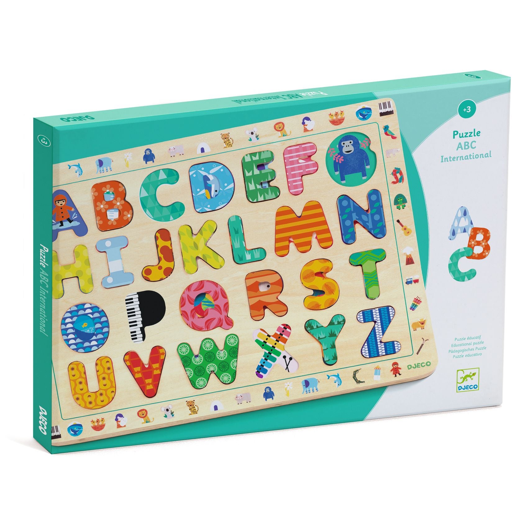 Encastrement puzzle ABC international Djeco