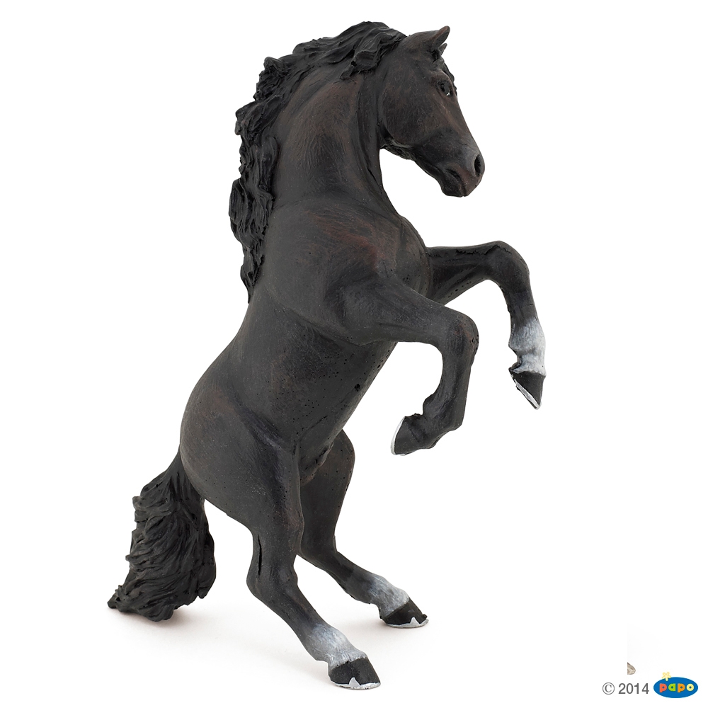 Figurine Cheval cabre noir Papo