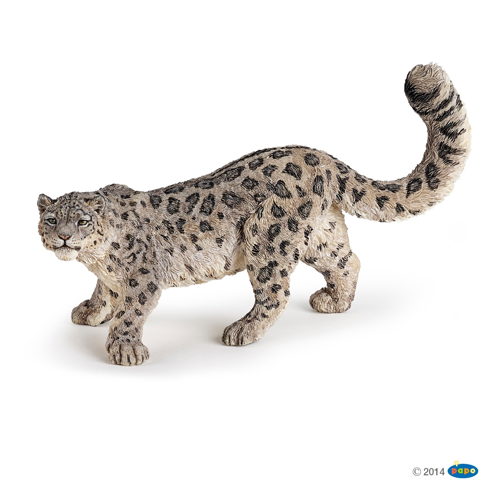 Figurine Leopard des neiges Papo
