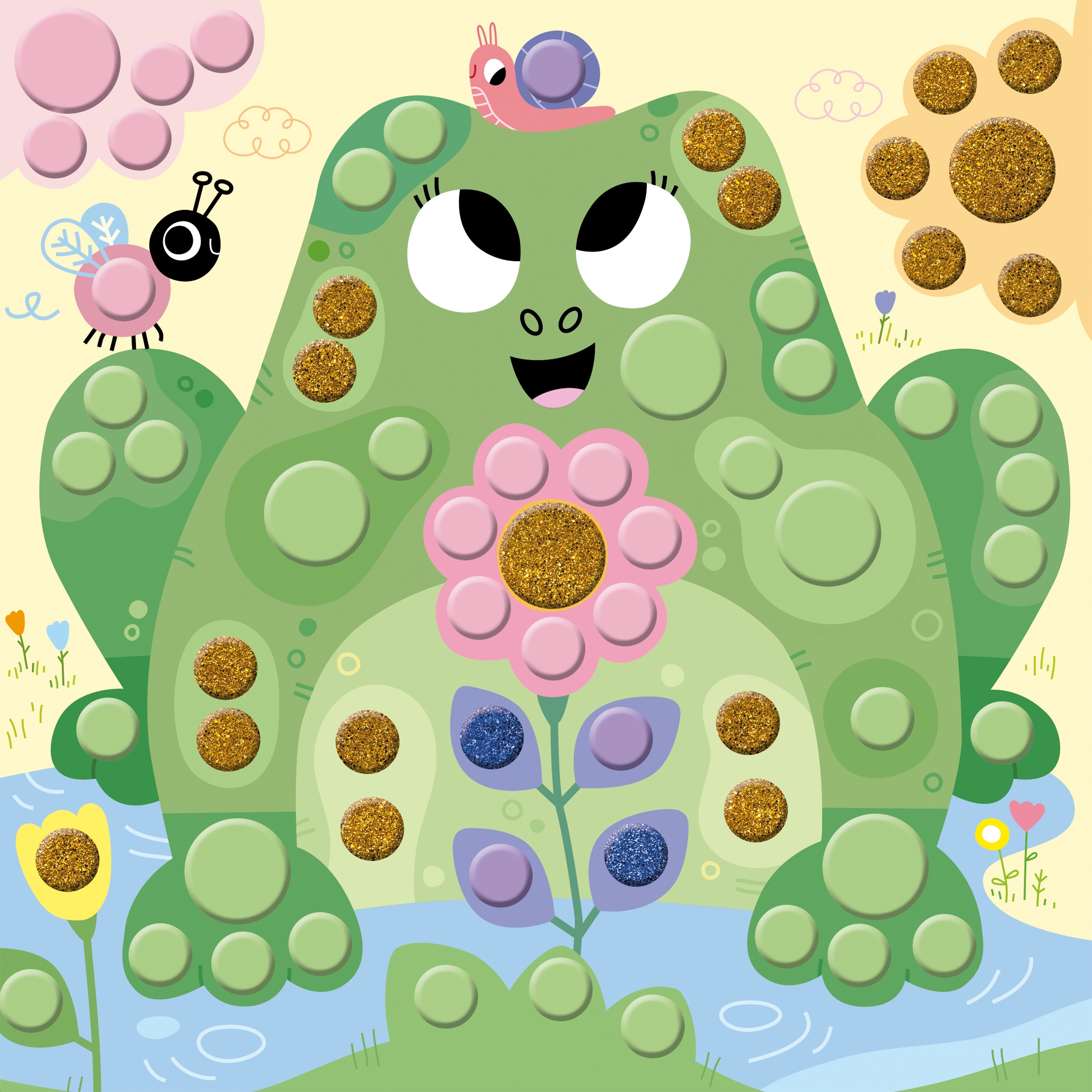 Gommettes rondes 4 ans Janod