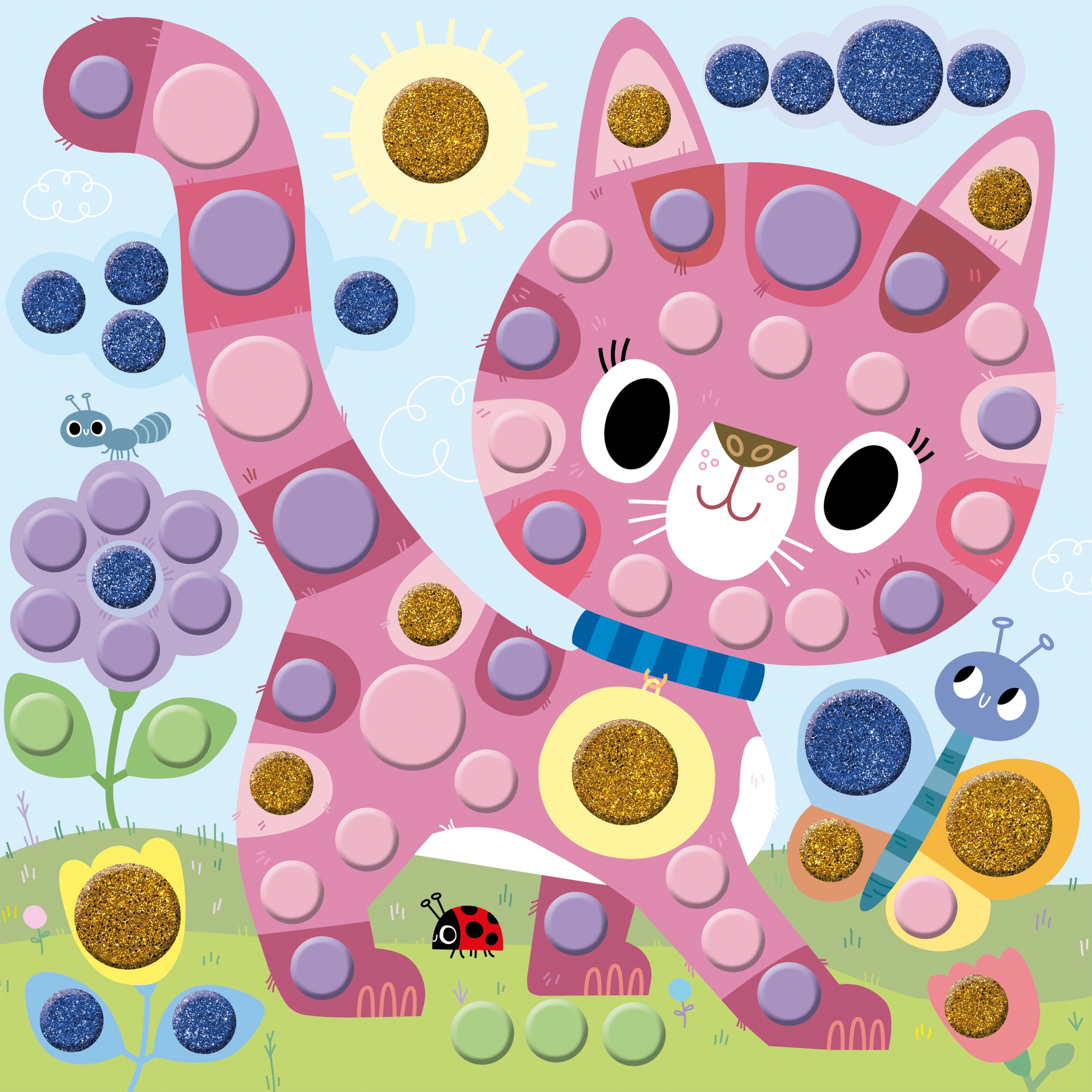 Gommettes rondes 4 ans Janod