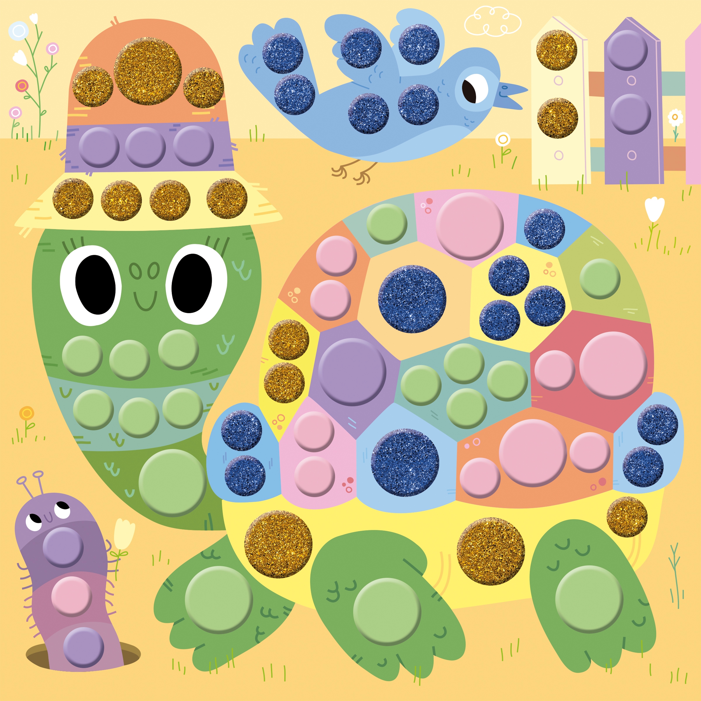 Gommettes rondes 4 ans Janod