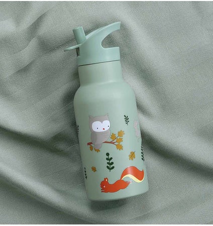 Gourde en metal Foret A Little Lovely Company