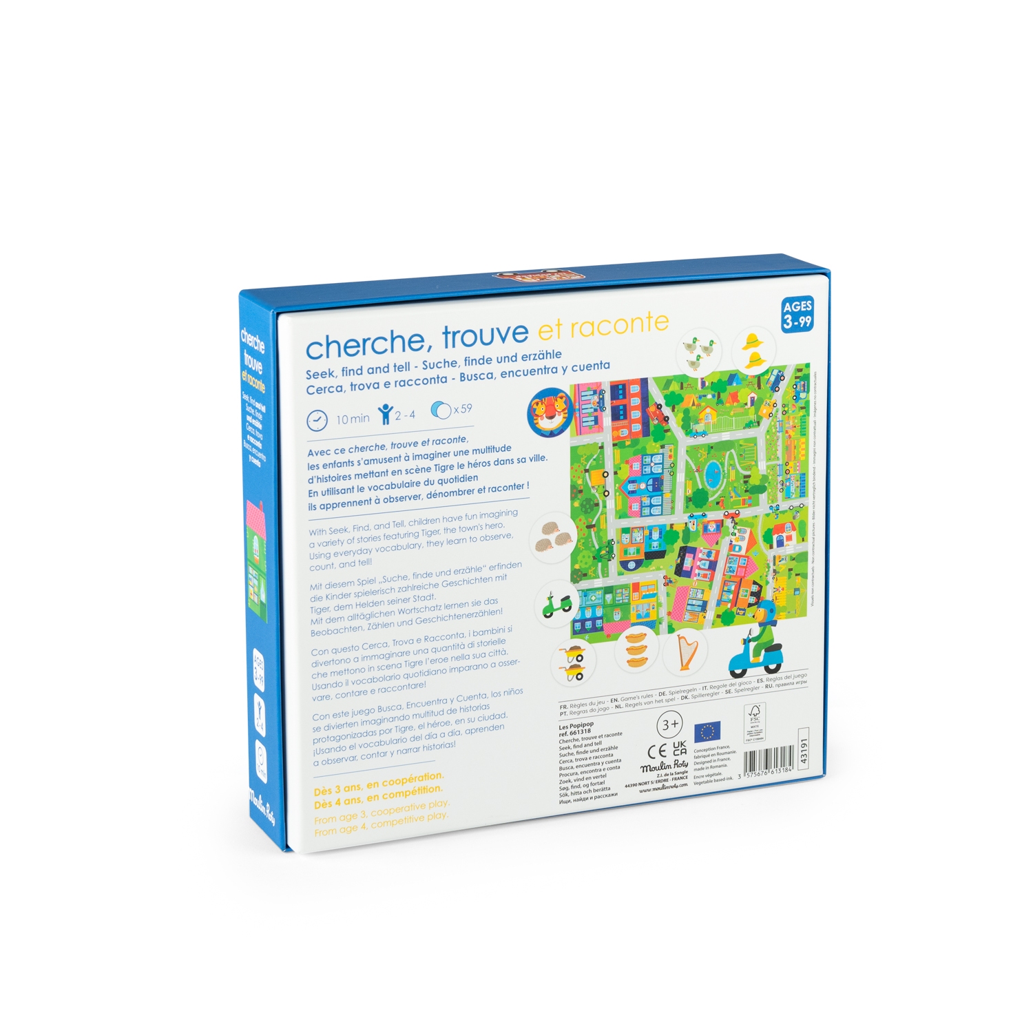 Jeu cherche trouve et raconte Les Popipop Moulin Roty