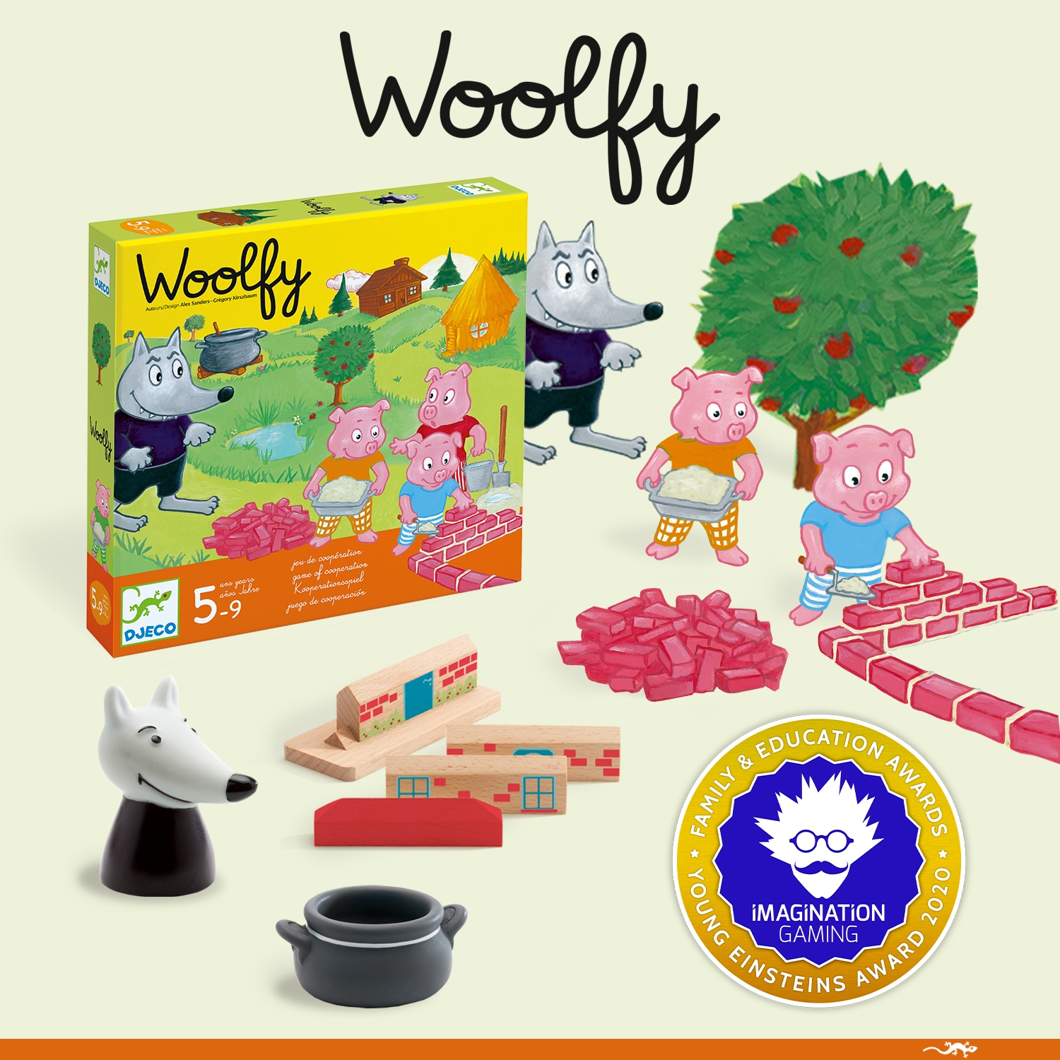 Jeu de cooperation Woolfy Djeco