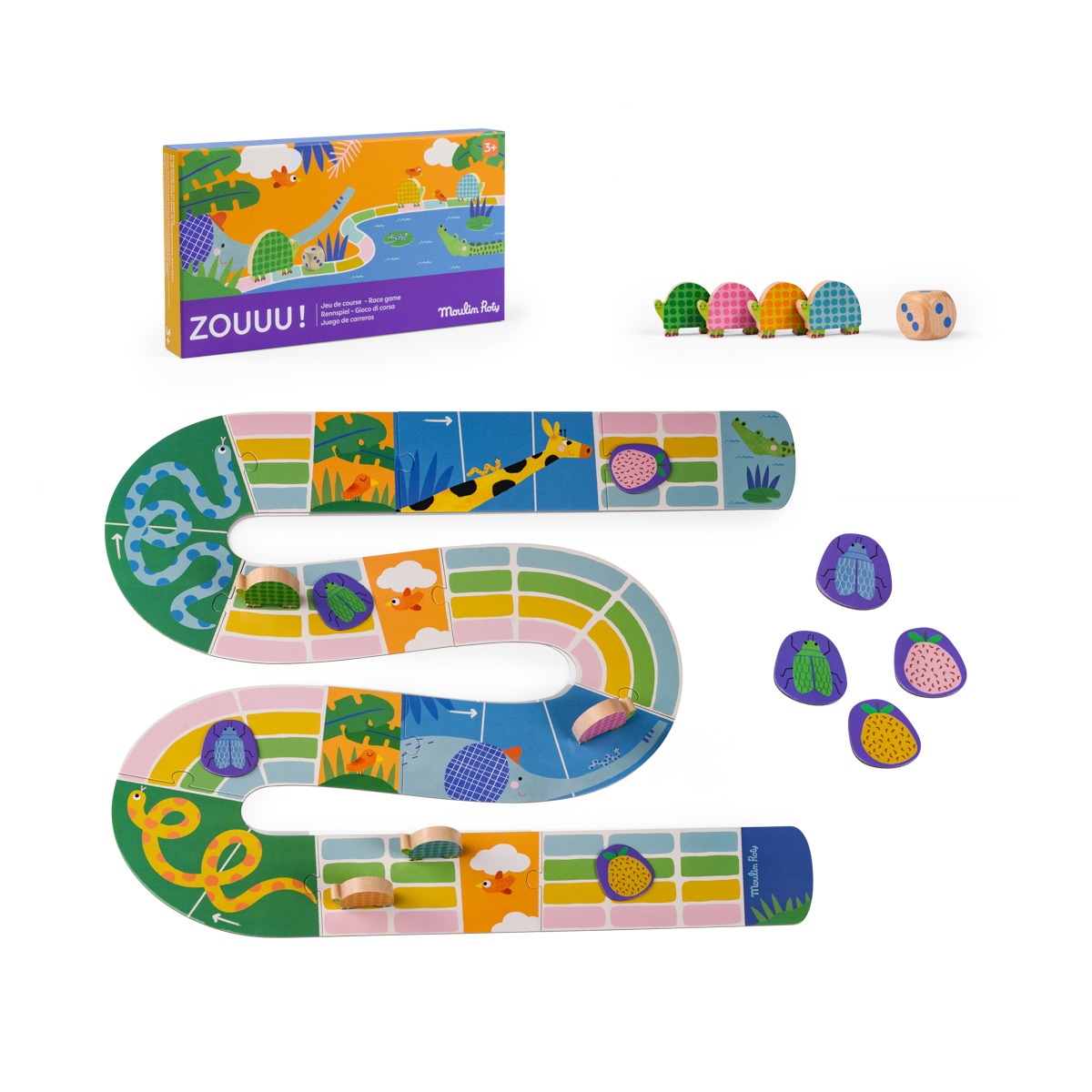 Jeu de course Zouuu  Les Toupitis Moulin Roty