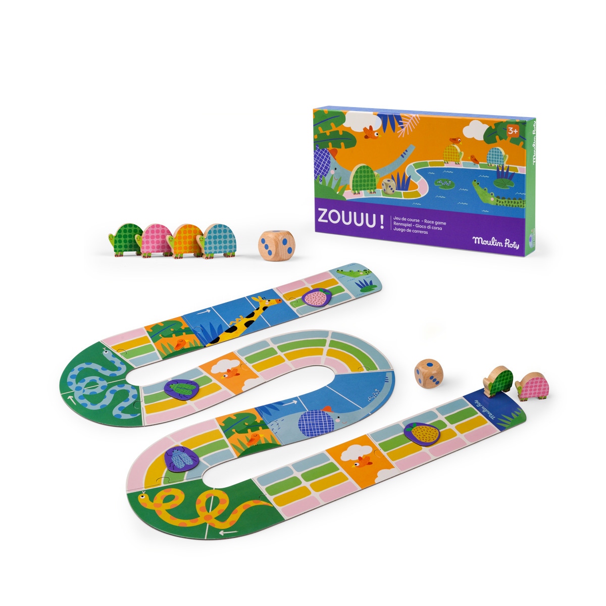 Jeu de course Zouuu  Les Toupitis Moulin Roty