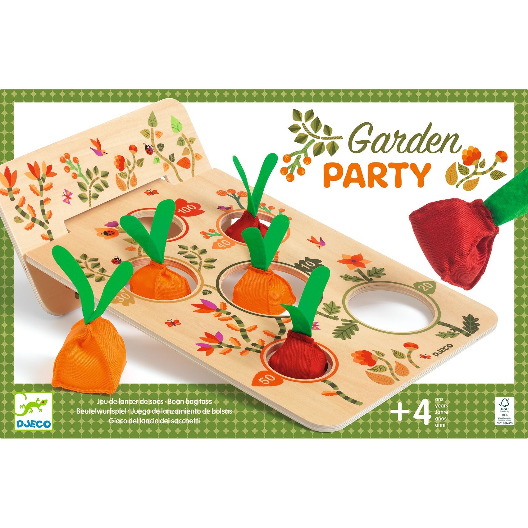 Jeu de lancer de sac Garden party Djeco