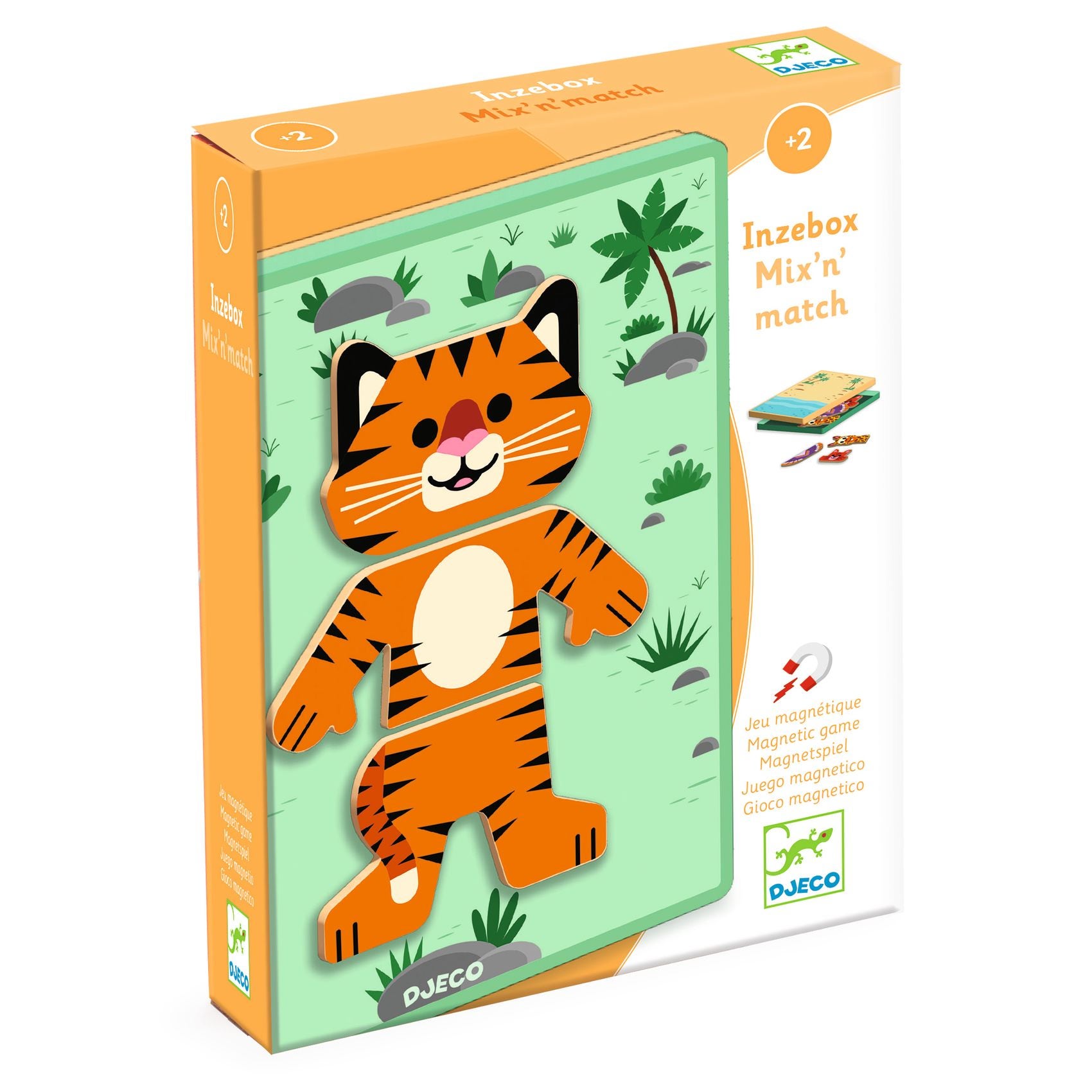 Jeu magnetique Mix et match Animaux Djeco