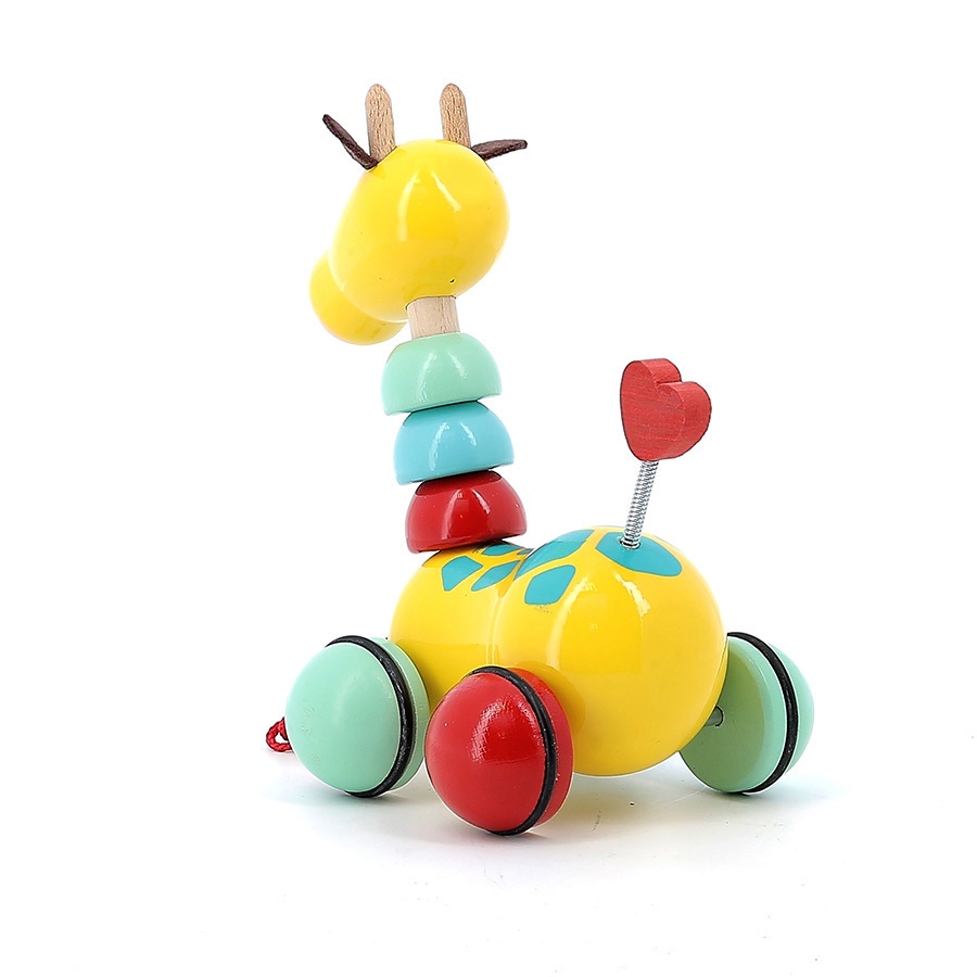 Jouet a tirer flip flap la girafe Vilac