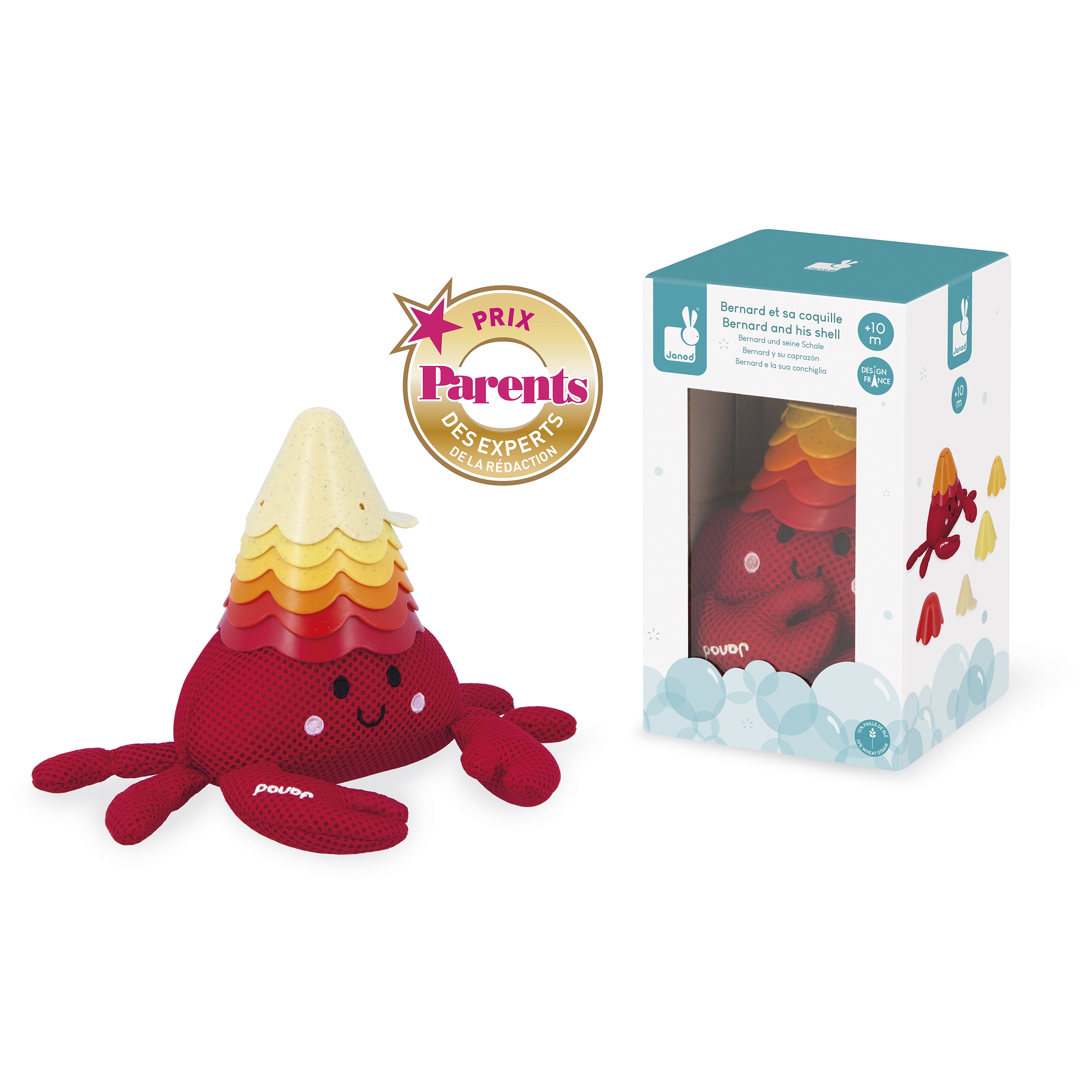 Jouet de bain Bernard et sa coquille Janod