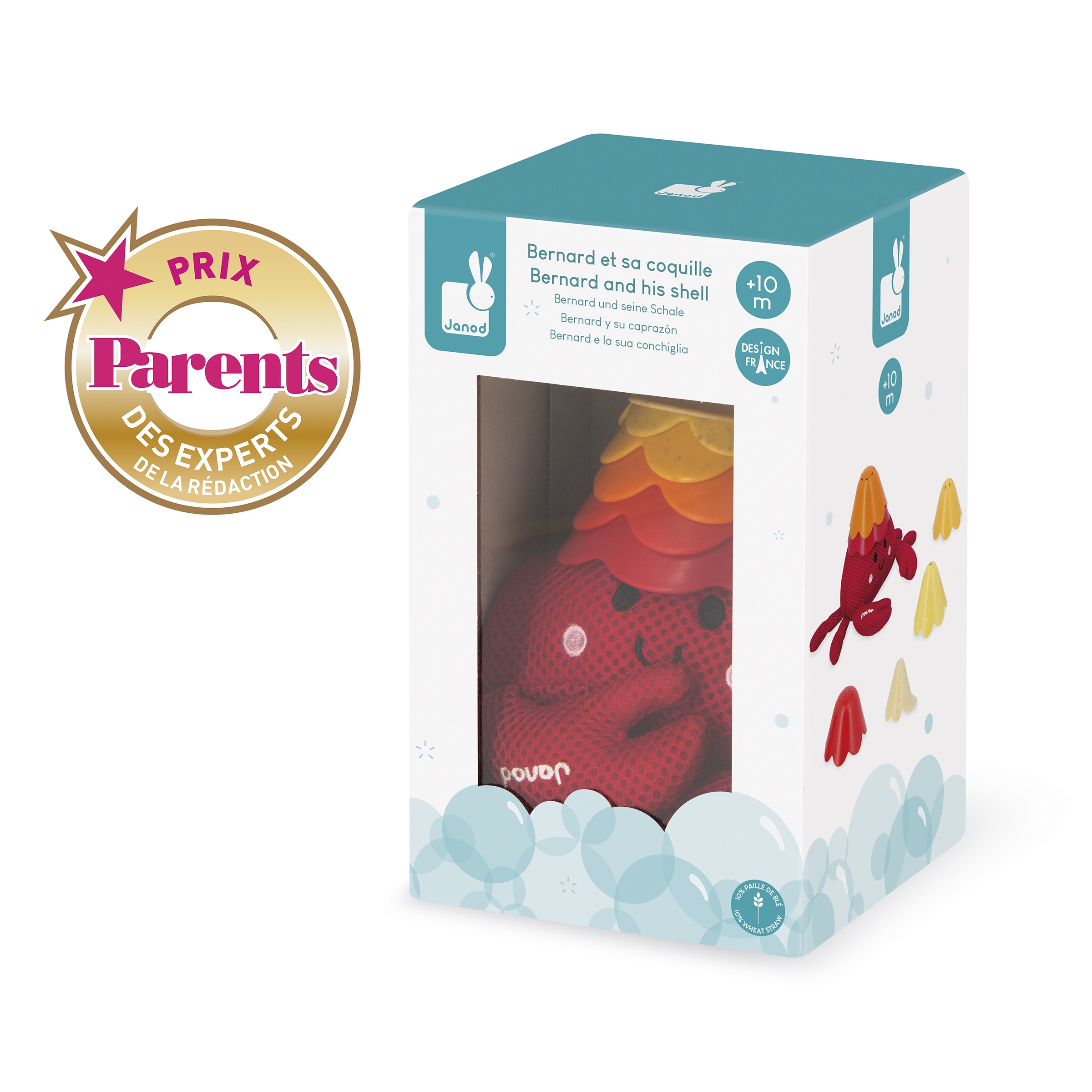 Jouet de bain Bernard et sa coquille Janod