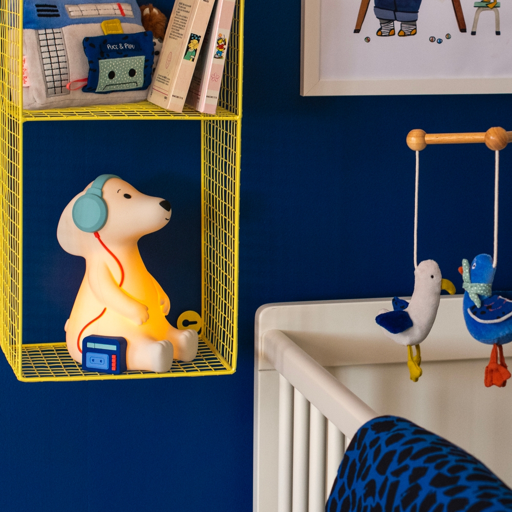 Lampe veilleuse chien Puce  Pilou Moulin Roty
