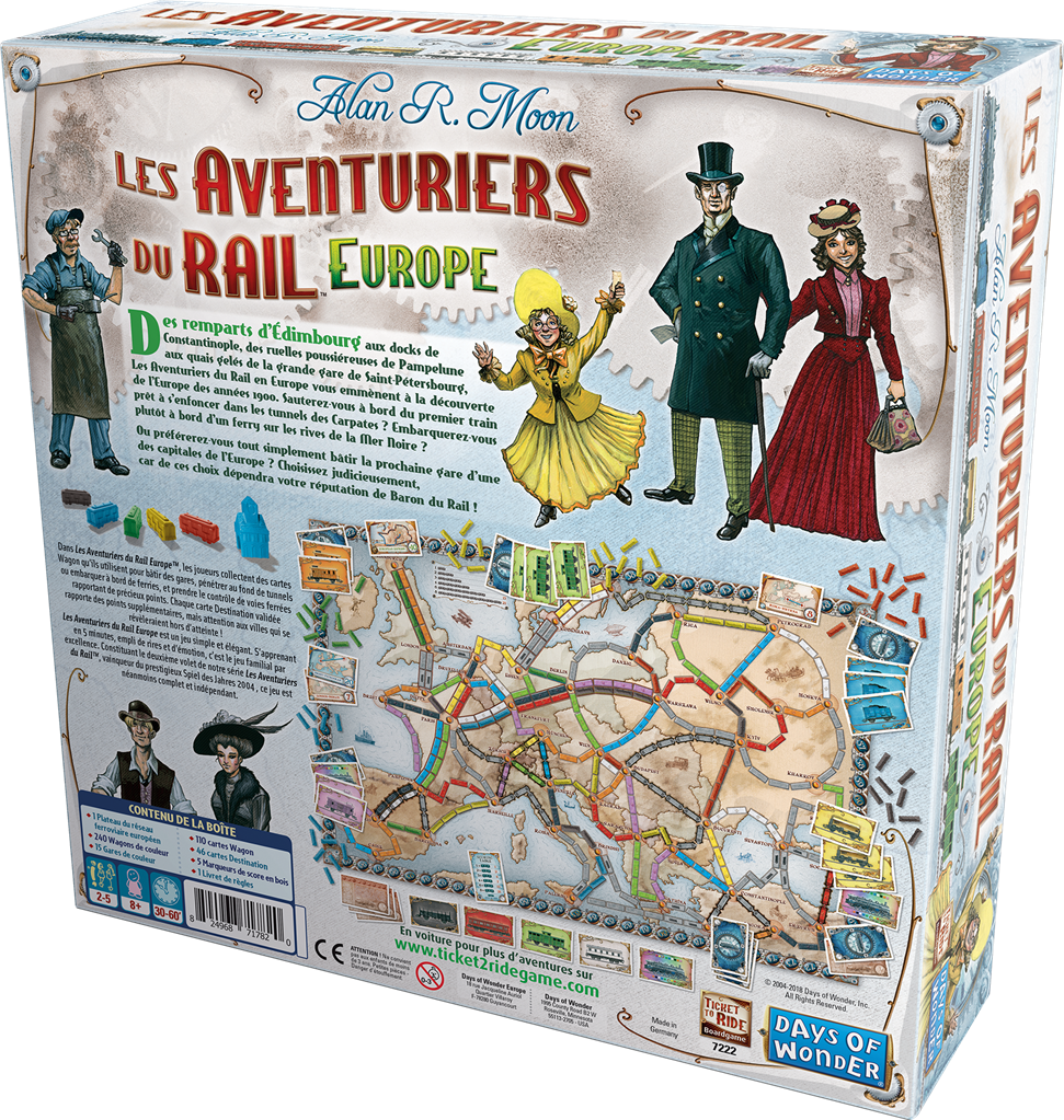 Les Aventuriers du Rail  Europe Asmodee