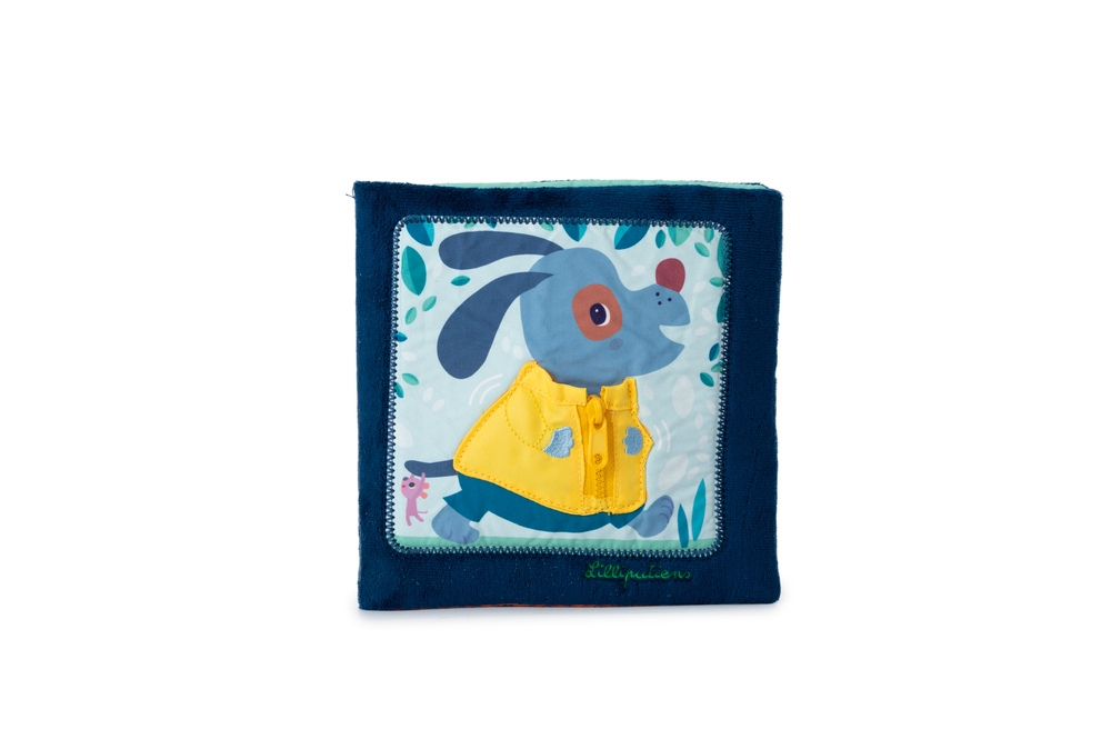 Livre tissu j'apprends a m'habiller Jules Lilliputiens