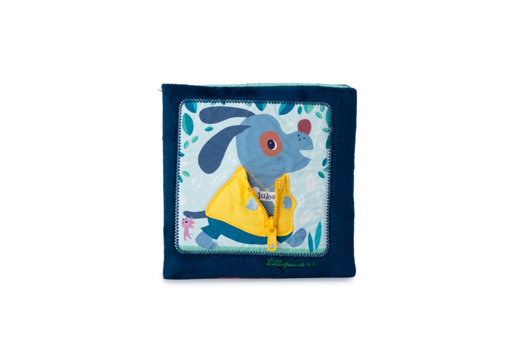 Livre tissu j'apprends a m'habiller Jules Lilliputiens