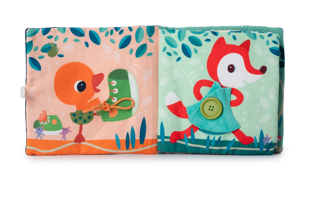 Livre tissu j'apprends a m'habiller Jules Lilliputiens